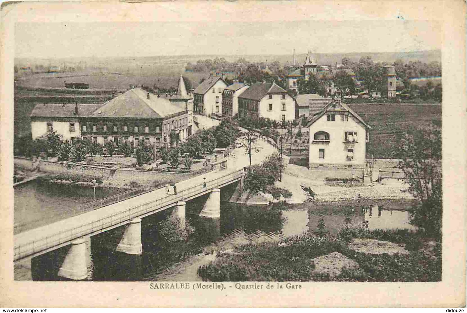 Carte Postale Ancienne - 57 - Sarralbe - Quartier de la gare - CPA - Voir Scans Recto-Verso