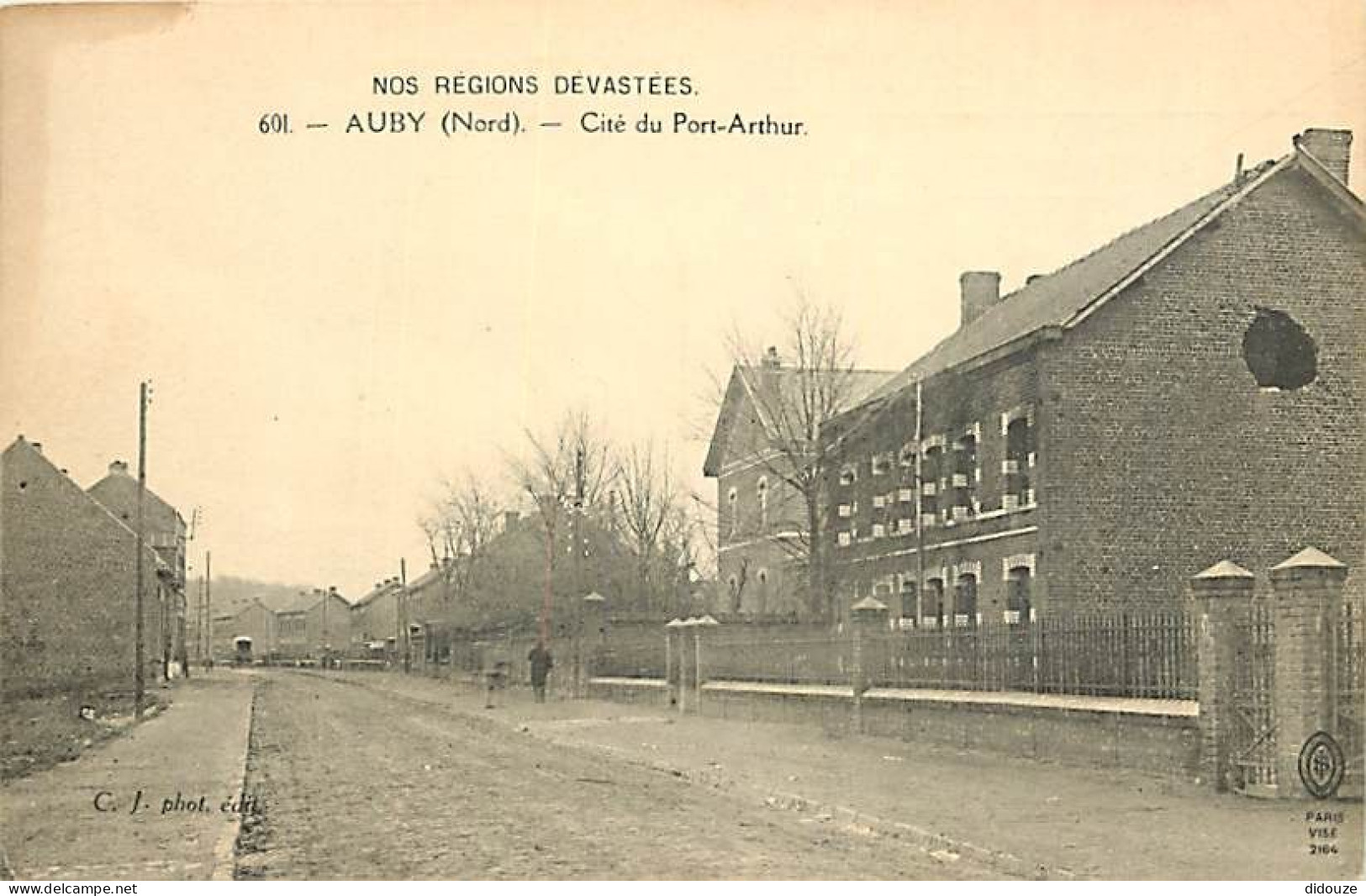 Carte Postale Ancienne - 59 - Auby - Cité du Port-Arthur - Animée - CPA - Voir Scans Recto-Verso - Poscard - Carta Posta