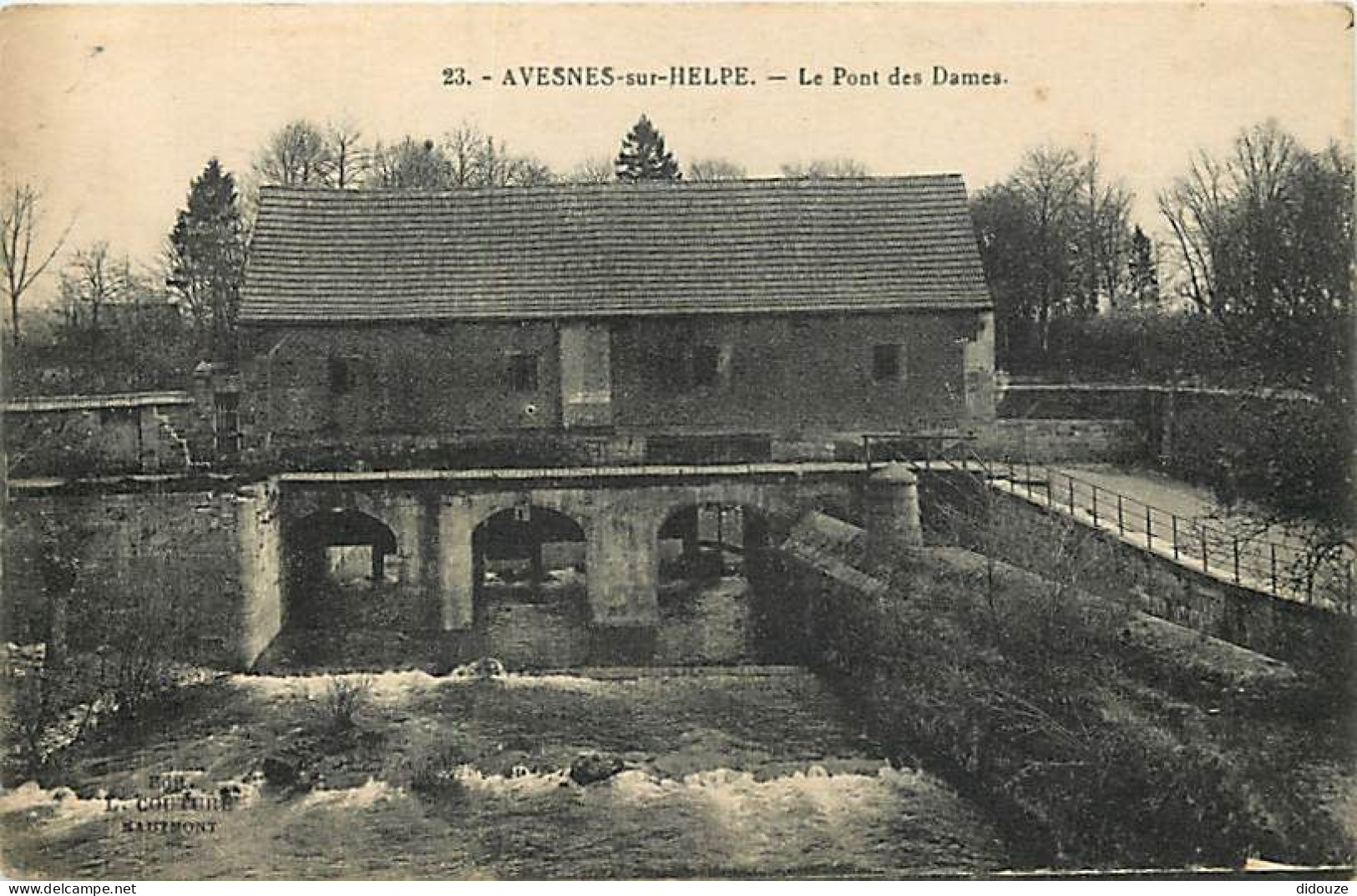 Carte Postale Ancienne - 59 - Avesnes sur Helpe - Le Pont des Dames - Correspondance - CPA - Voir Scans Recto-Verso - Po