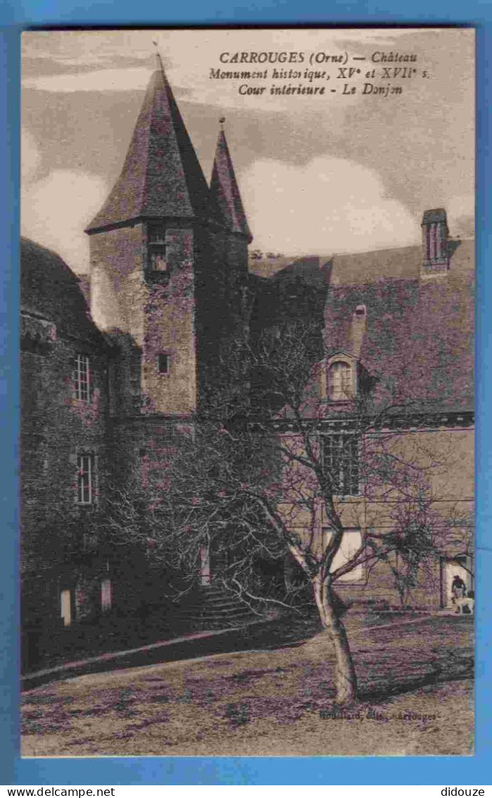 Carte Postale Ancienne - 61 - Carrouges - Château - Cour Intérieure - Carte Vierge