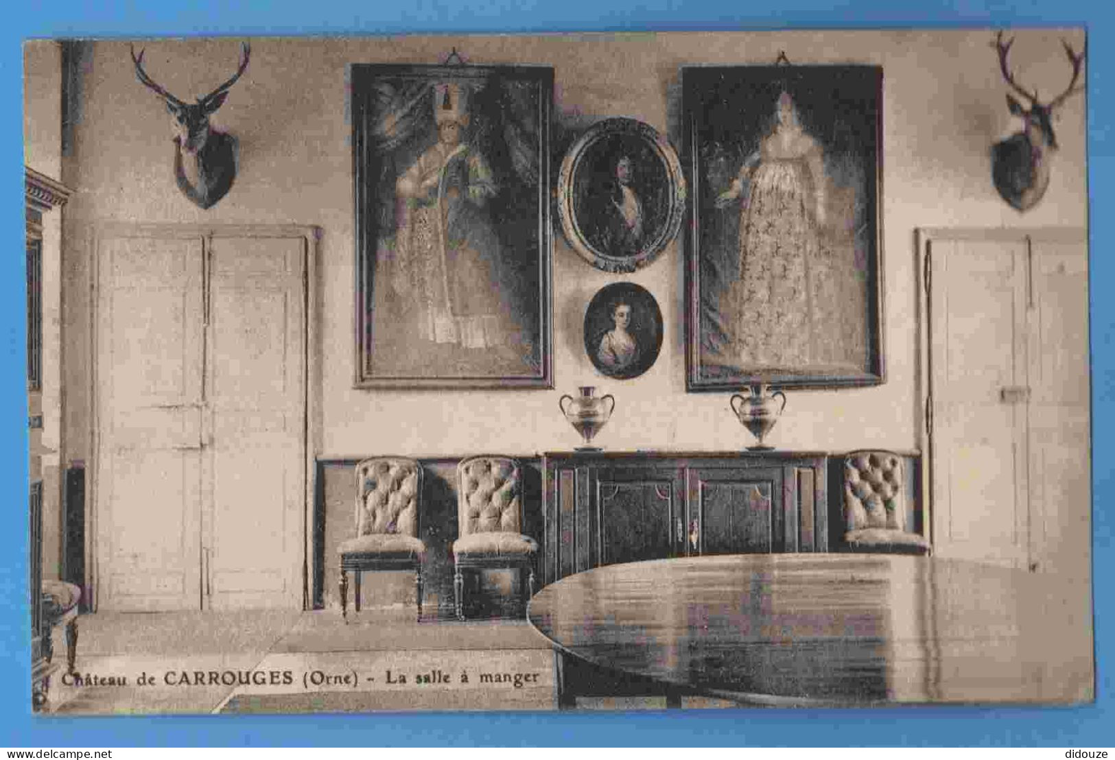 Carte Postale Ancienne - 61 - Carrouges - Château - La Salle à Manger - Carte Vierge