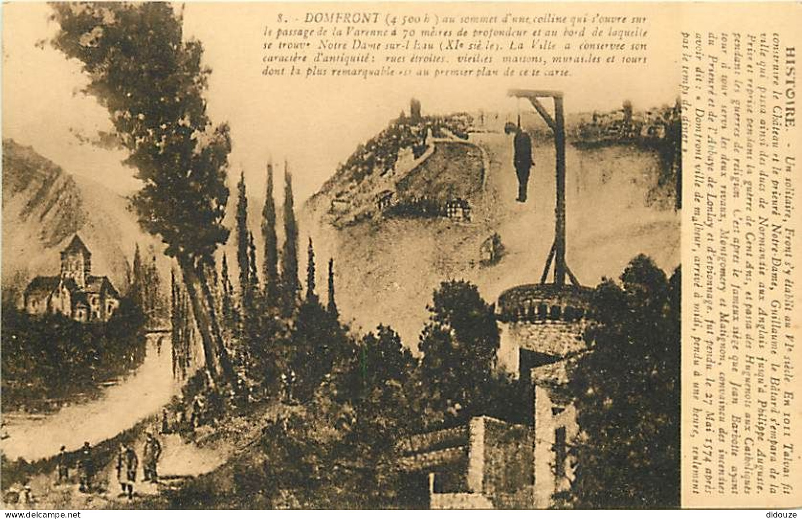 Carte Postale Ancienne - 61 - Domfront - Légende du pendu de Domfront - CPA - Carte Neuve - Voir Scans Recto-Verso - Pos
