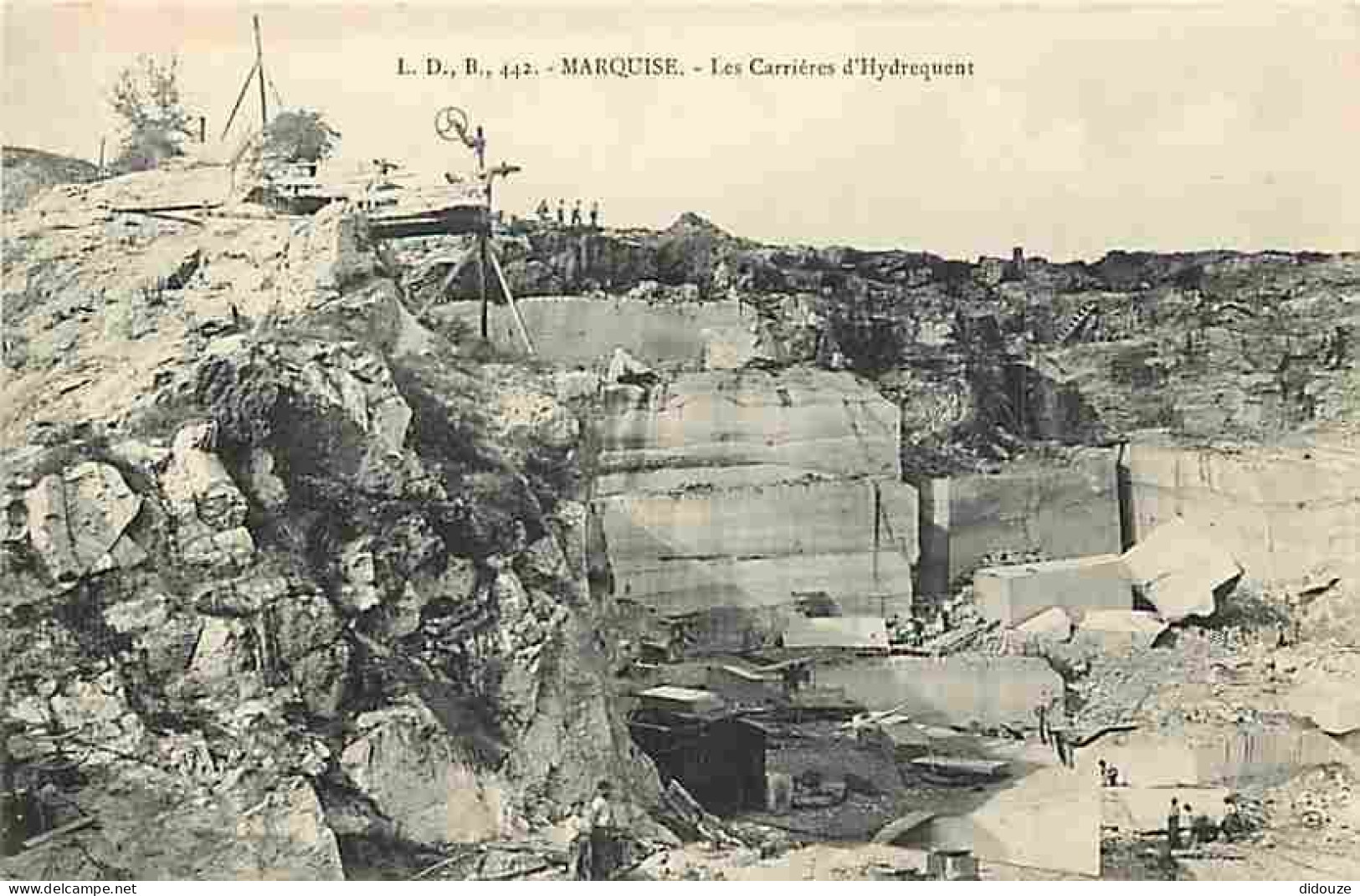 Carte Postale Ancienne - 62 - Marquise - Les Carrières d'Hydrequent - Animé - Carte Vierge - CPA - Voir Scans Recto-Vers