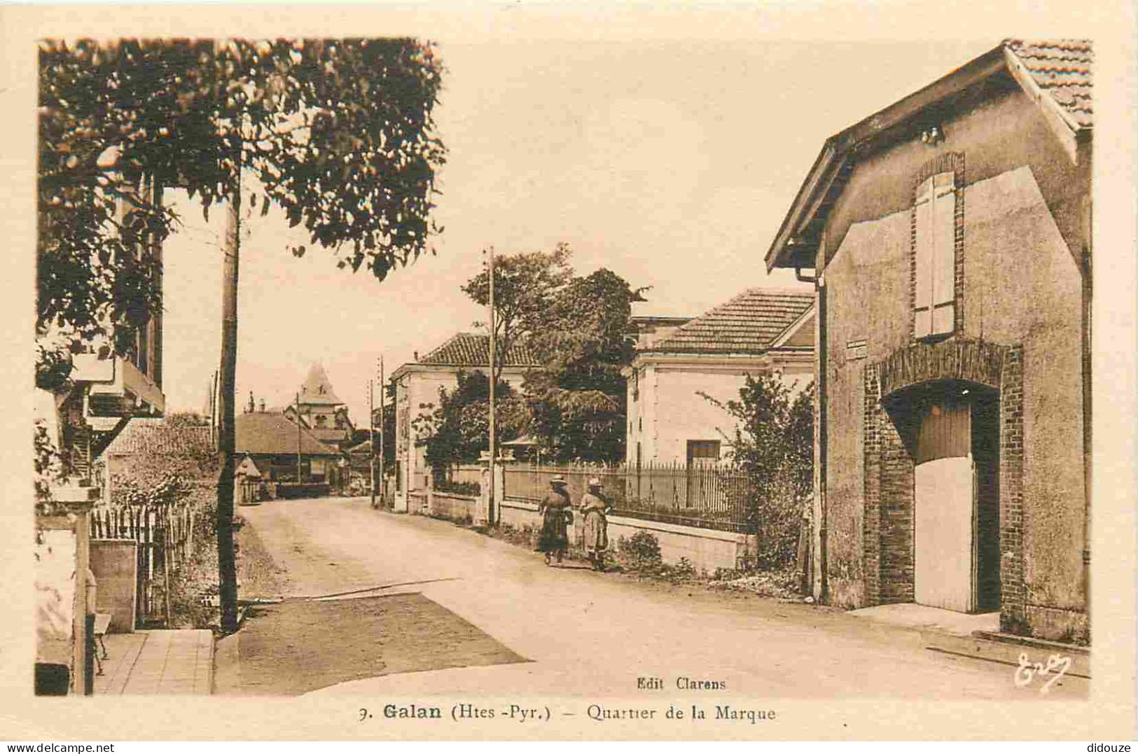 Carte Postale Ancienne - 65 - Galan - Quartier de la marque - Animée - CPA - Voir Scans Recto-Verso