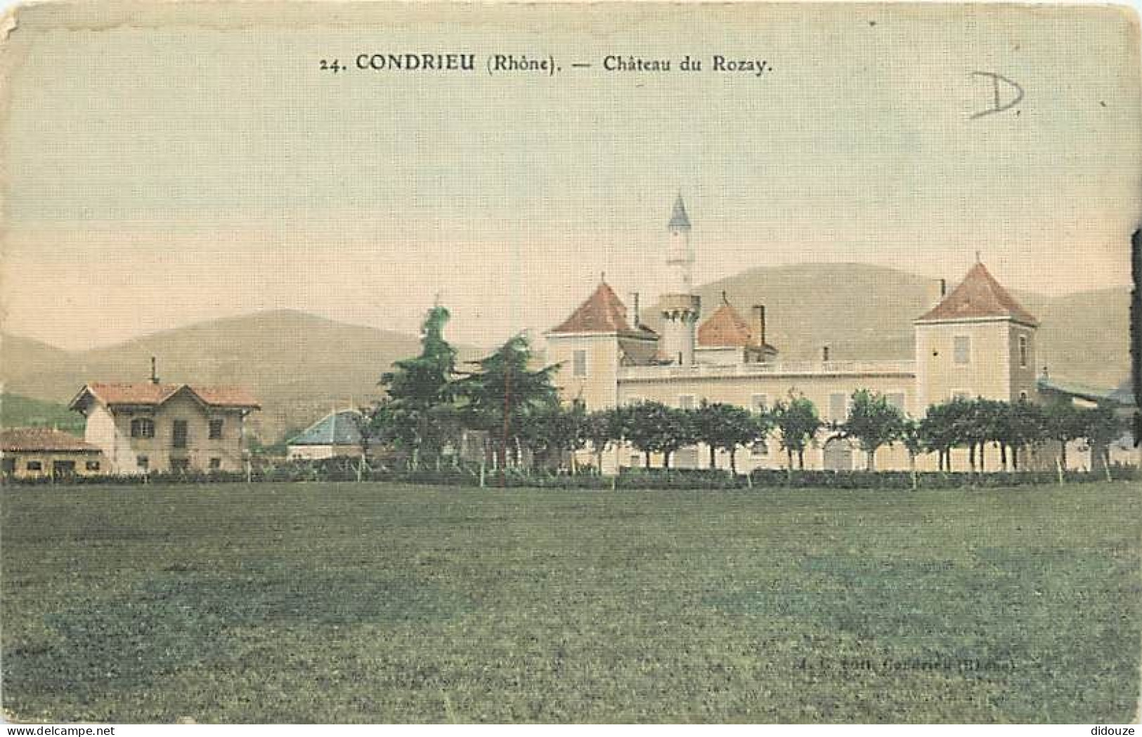 Carte Postale Ancienne - 69 - Condrieu - Château du Rozay - Colorisée - CPA - Voir Scans Recto-Verso - Poscard - Carta P