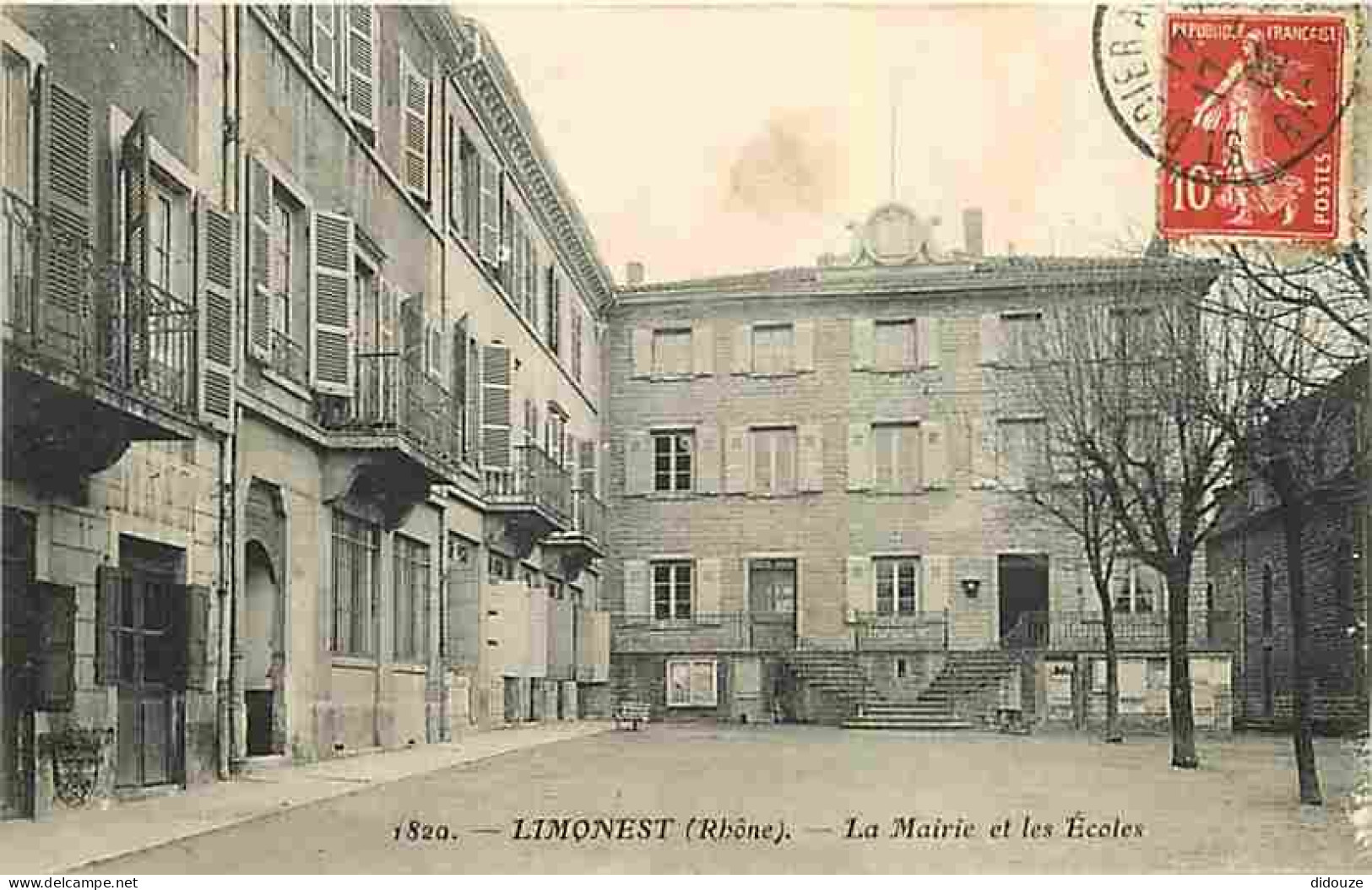 Carte Postale Ancienne - 69 - Limonest - La Mairie et les Ecoles - CPA - Voir Scans Recto-Verso - Poscard - Carta Postal