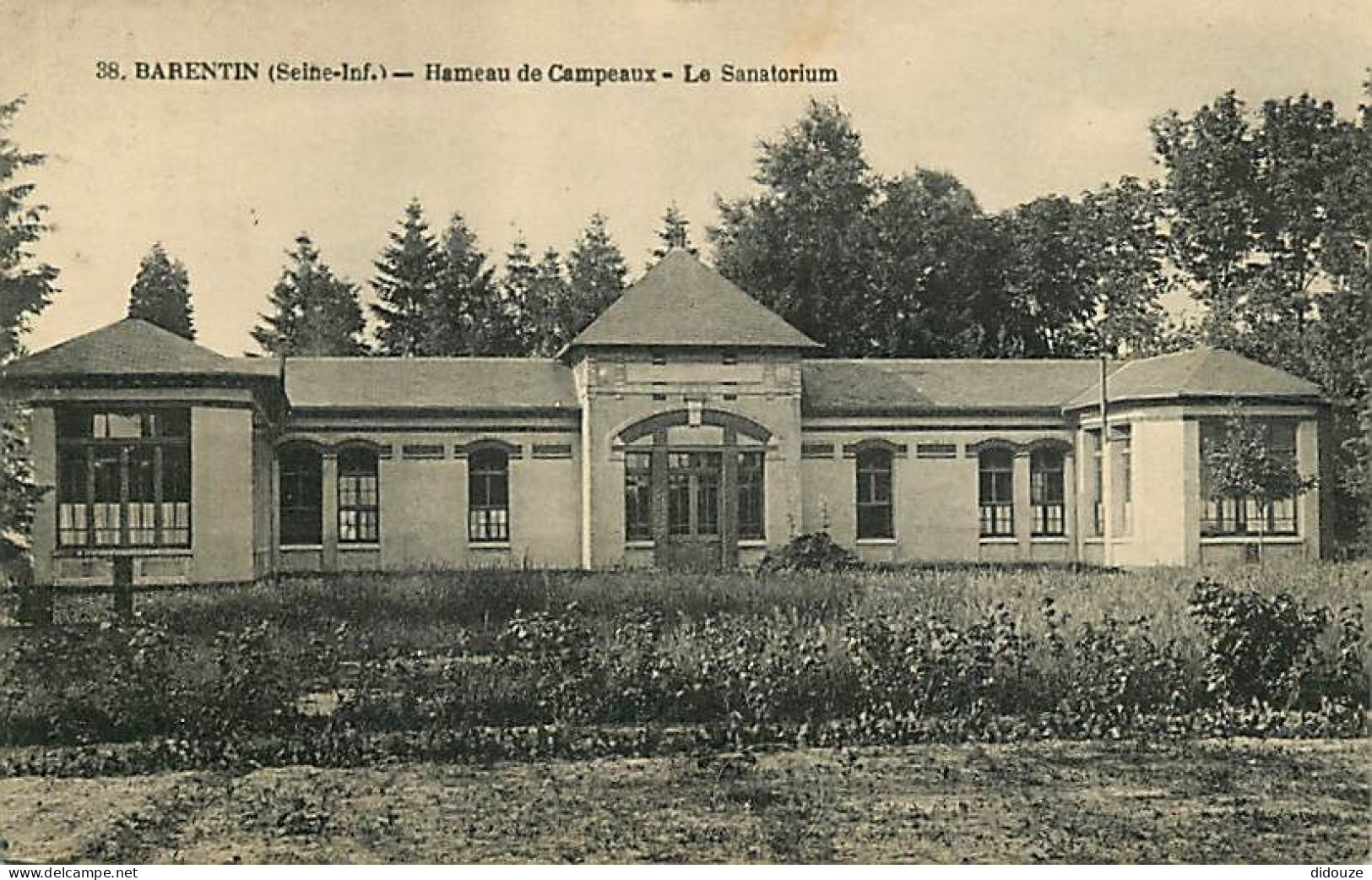 Carte Postale Ancienne - 76 - Barentin - Hameau de Campeaux - Le Sanatorium - Etat coups visible au dos - CPA - Voir Sca