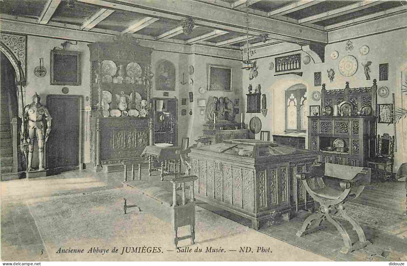 Carte Postale Ancienne - 76 - Jumieges - Abbaye de Jumièges - Salle du Musée - CPA - Voir Scans Recto-Verso - Poscard -