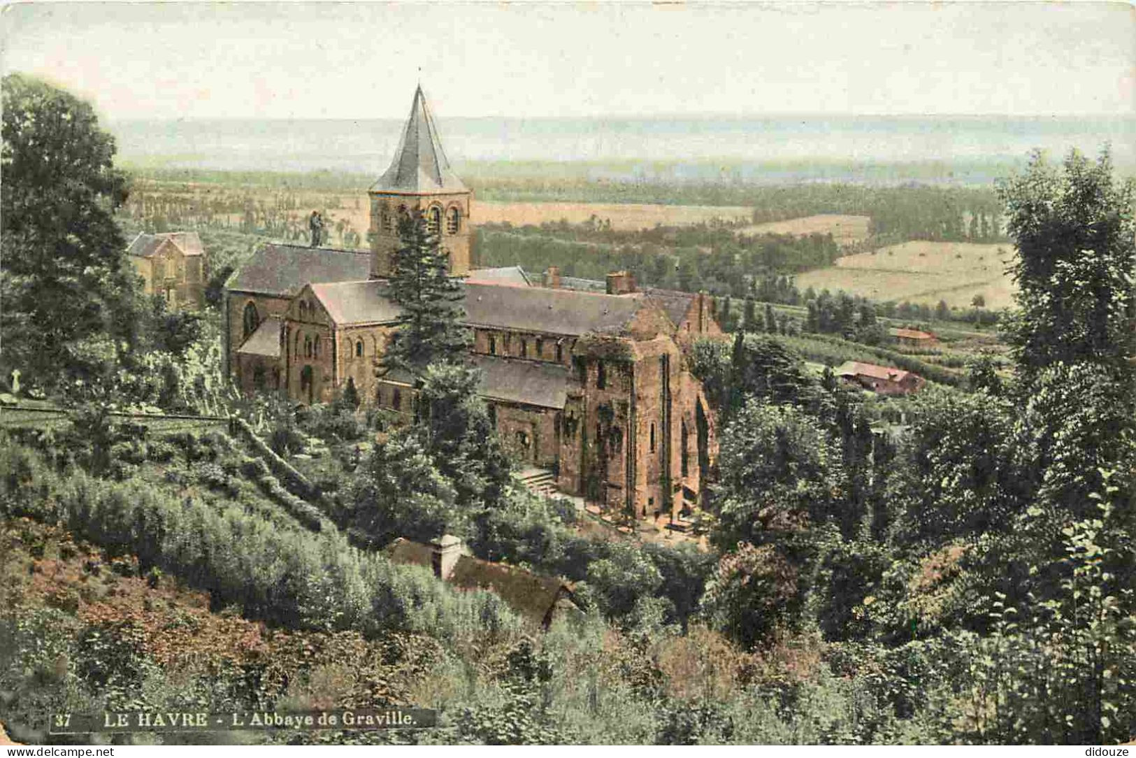 Carte Postale Ancienne - 76 - Le Havre - L'Abbaye de Graville - Colorisée - CPA - Voir Scans Recto-Verso - Poscard - Car