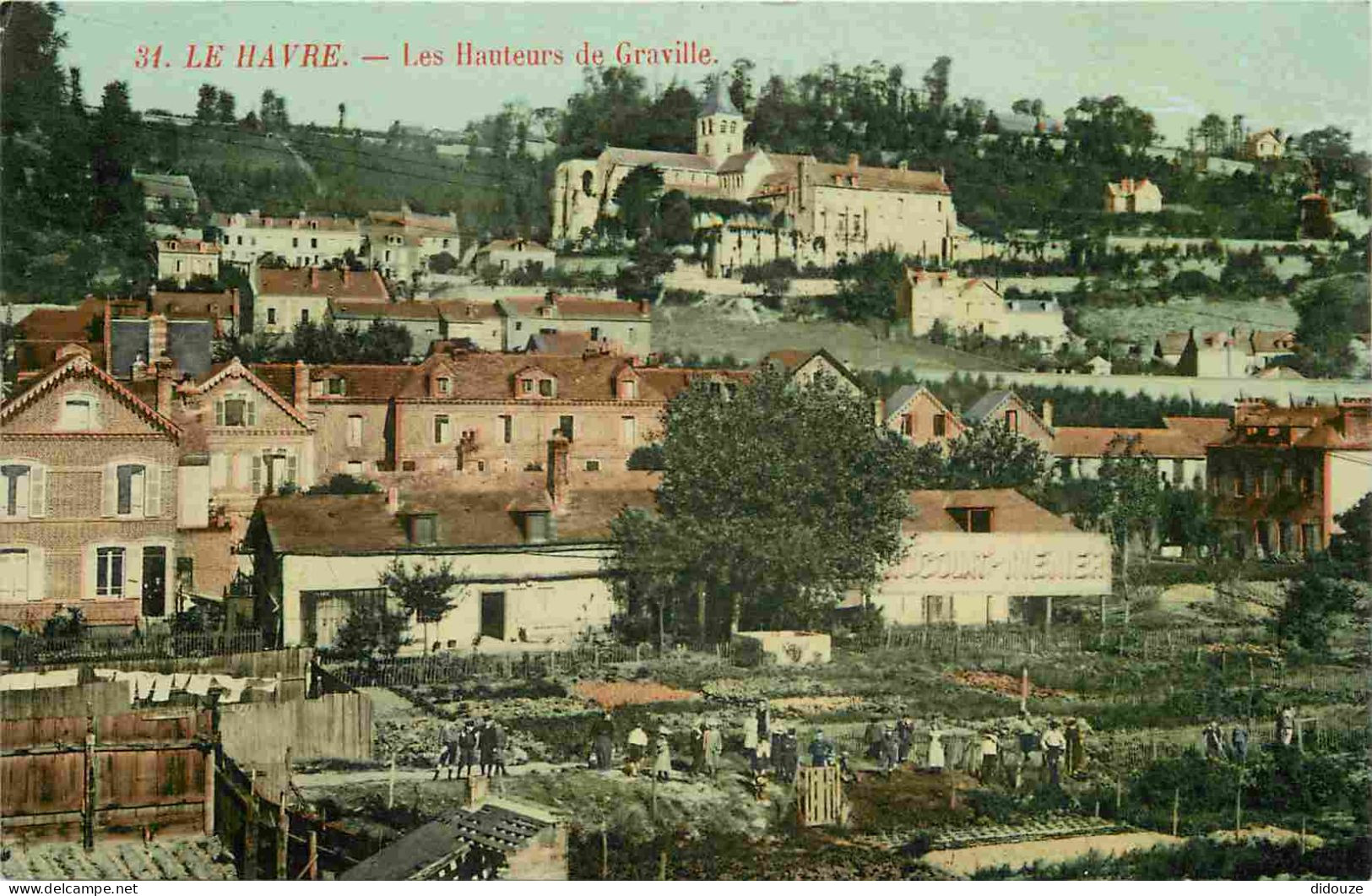 Carte Postale Ancienne - 76 - Le Havre - Les Hauteurs de Graville - Colorisée - CPA - Voir Scans Recto-Verso - Poscard -