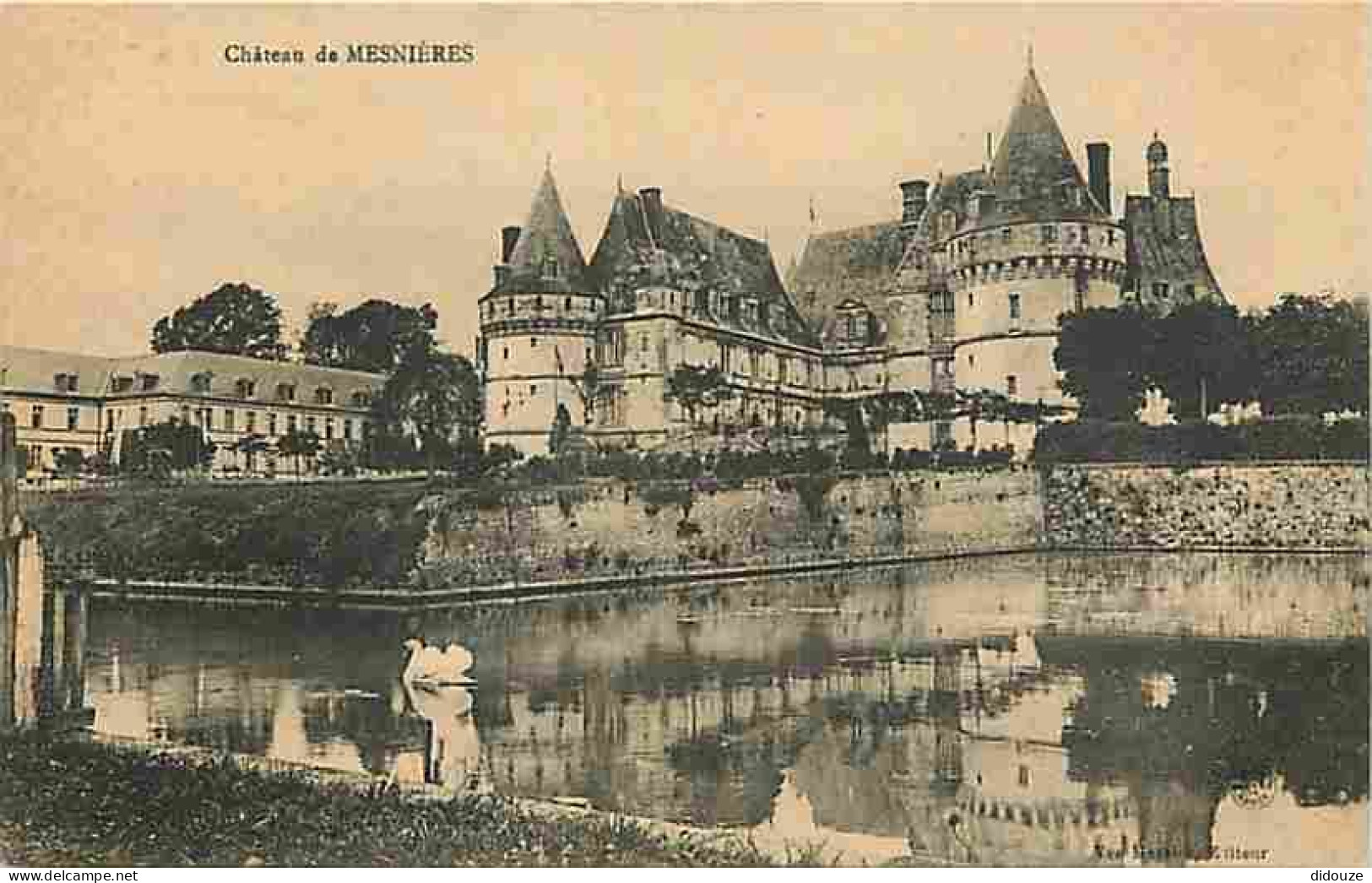 Carte Postale Ancienne - 76 - Mesnières en Bray - Château de Mesnières - CPA - Voir Scans Recto-Verso - Poscard - Carta