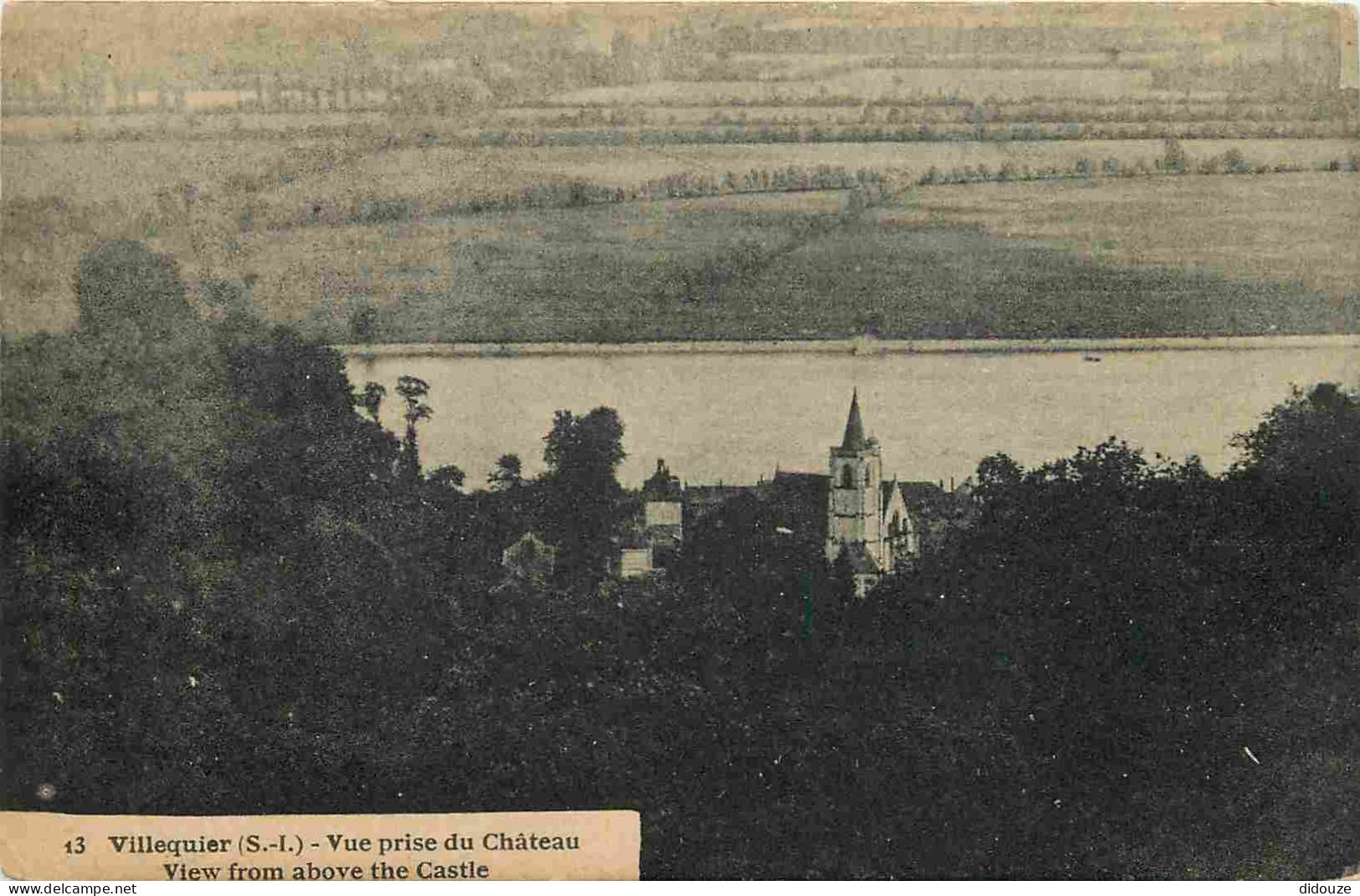 Carte Postale Ancienne - 76 - Villequier - Vue prise du Château - CPA - Voir Scans Recto-Verso - Poscard - Carta Postal