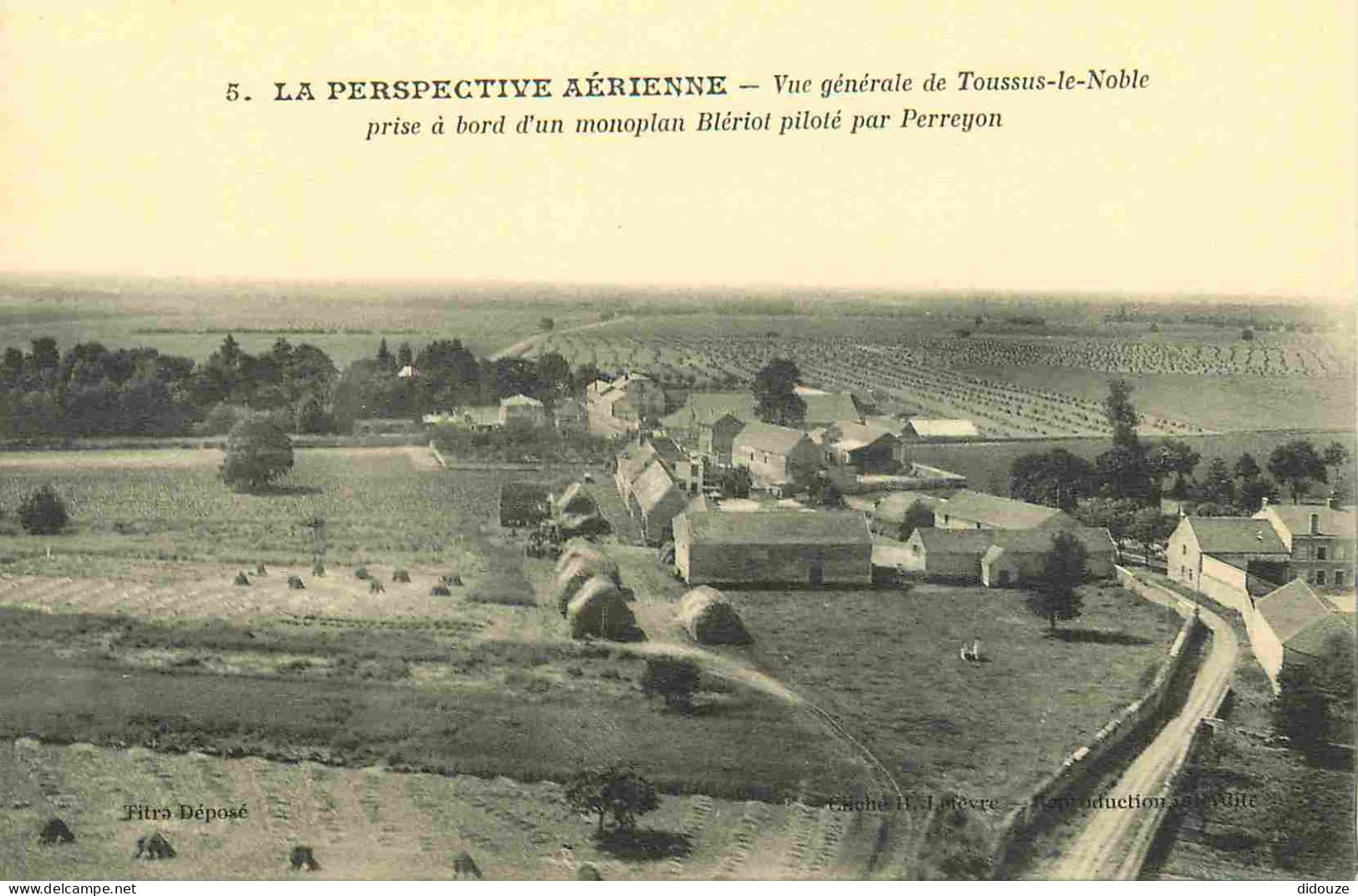 Carte Postale Ancienne - 78 - Toussus-le-noble - La perspective aérienne - vue générale aérienne de toussus-le-noble pri