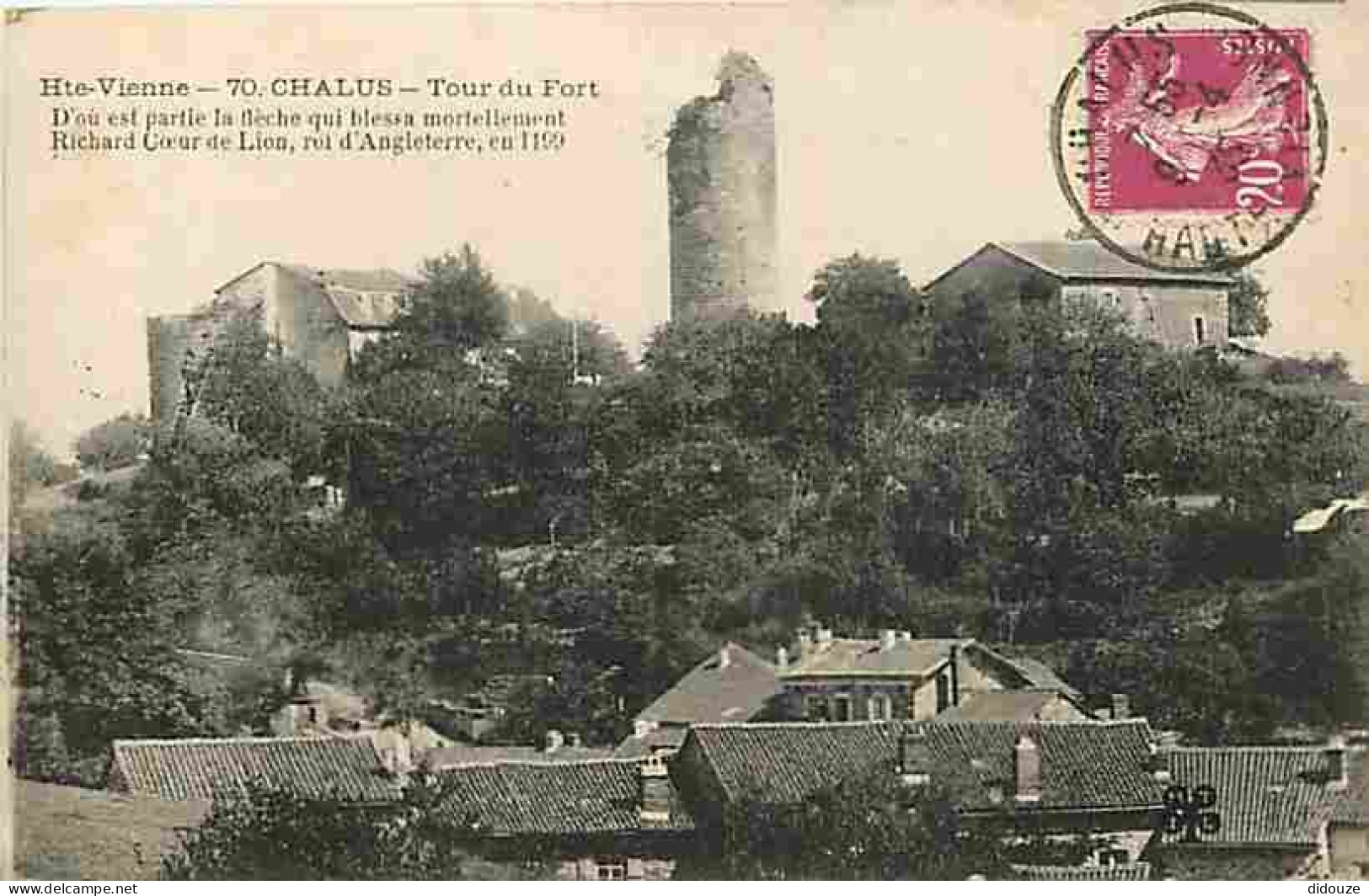 Carte Postale Ancienne - 87 - Chalus - Tour du Fort - CPA - Voir Scans Recto-Verso - Poscard - Carta Postal -  Postkarte