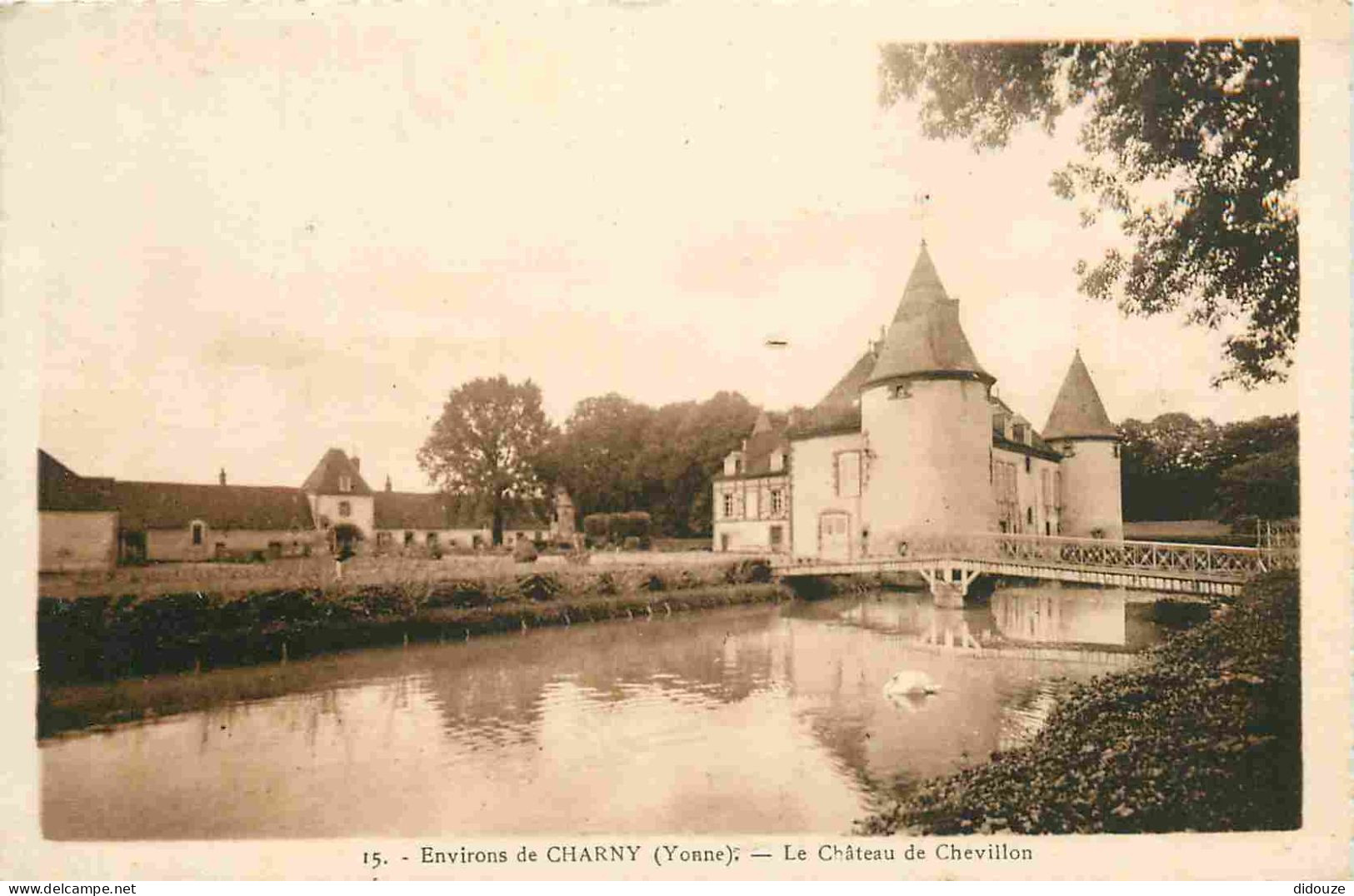 Carte Postale Ancienne - 89 - Chevillon - Environs de Charny - Le Château de Chevillon - CPA - Oblitération de 1942 - Vo