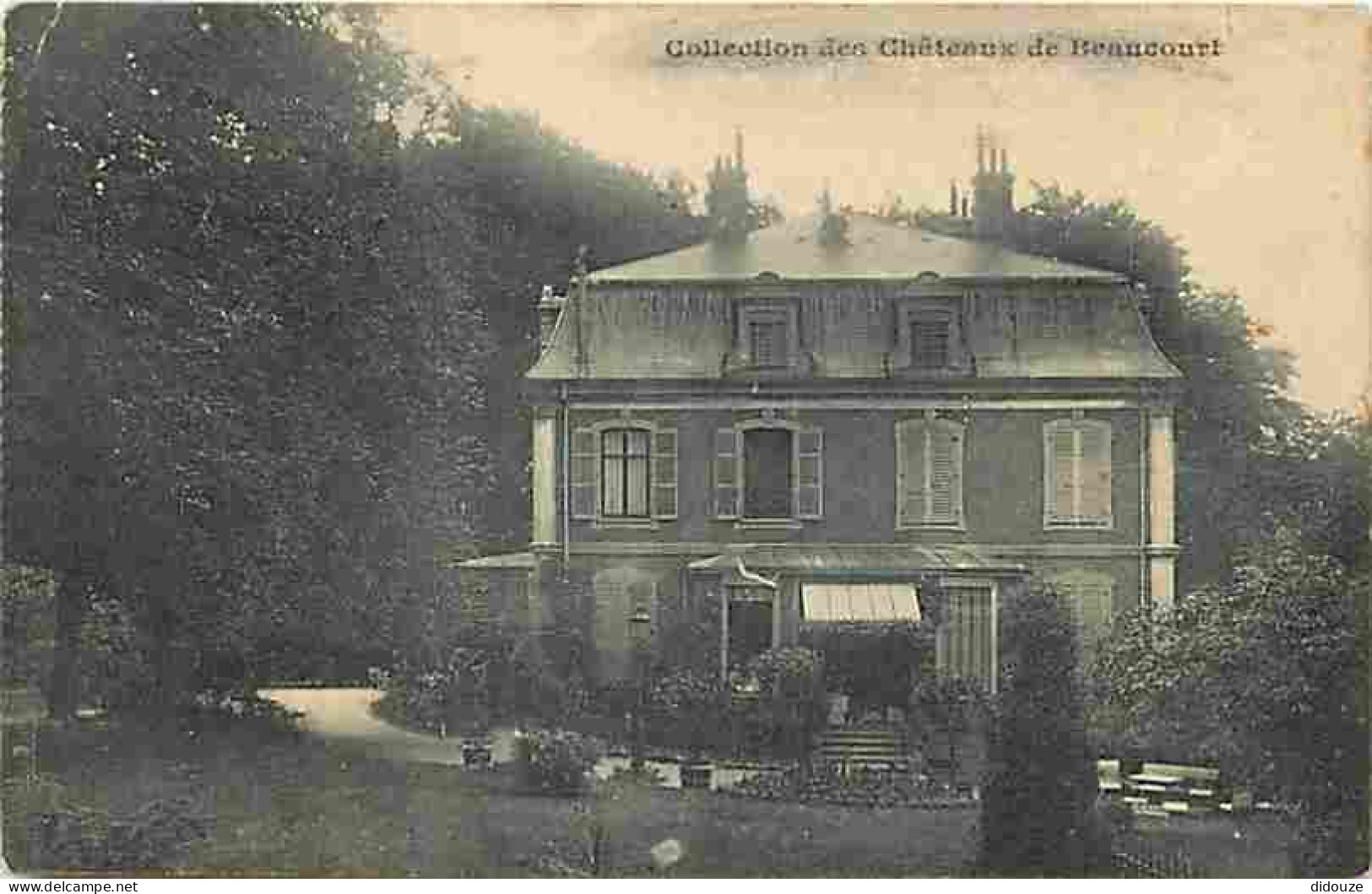 Carte Postale Ancienne - 90 - Beaucourt - Collection des Chateaux de Beaucourt - Oblitération ronde de 1914 - Etat pli v