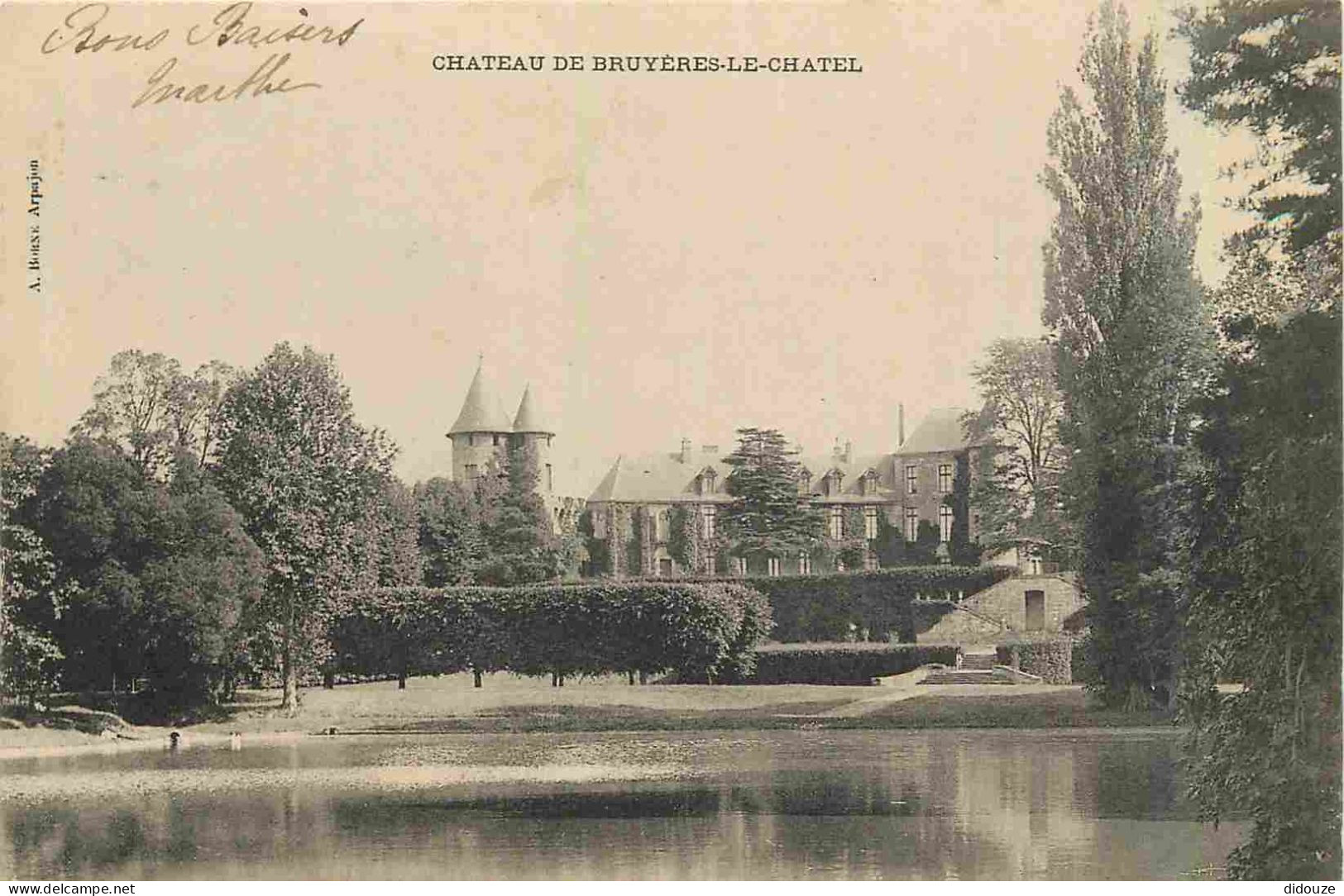 Carte Postale Ancienne - 91 - Bruyeres le Chatel - Le Château - CPA - Oblitération de 1904 - Voir Scans Recto-Verso - Po