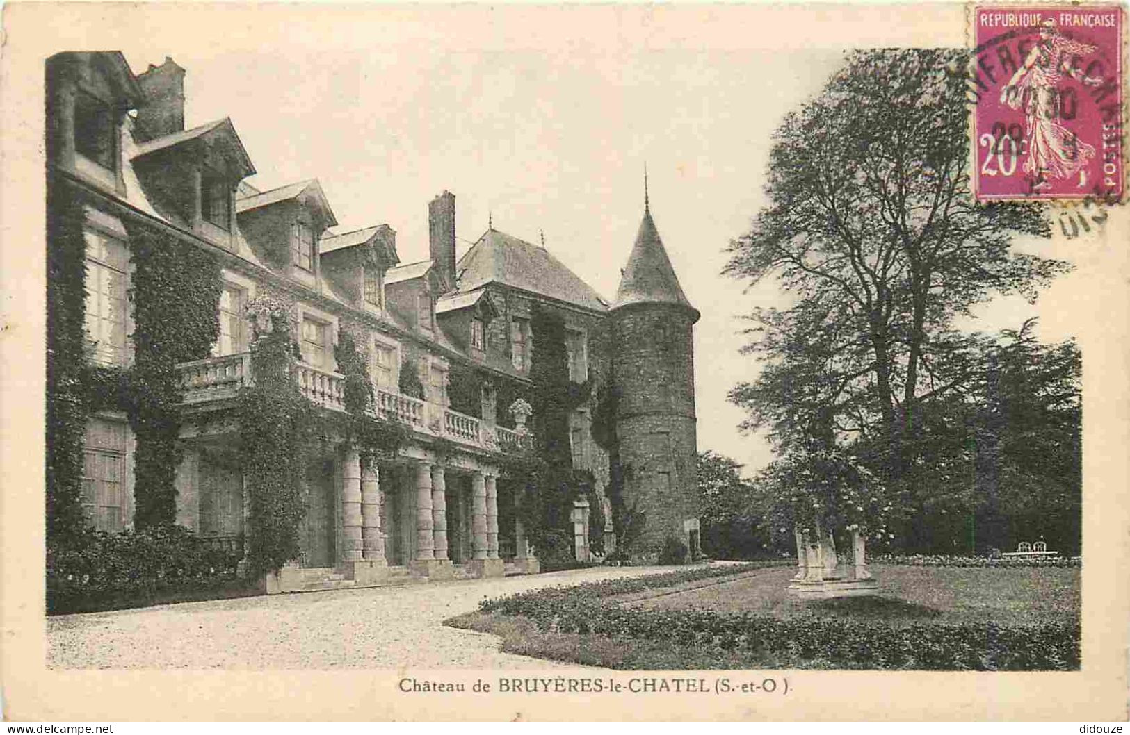 Carte Postale Ancienne - 91 - Bruyeres le Chatel - Le Château - CPA - Oblitération de 1935 - Voir Scans Recto-Verso - Po