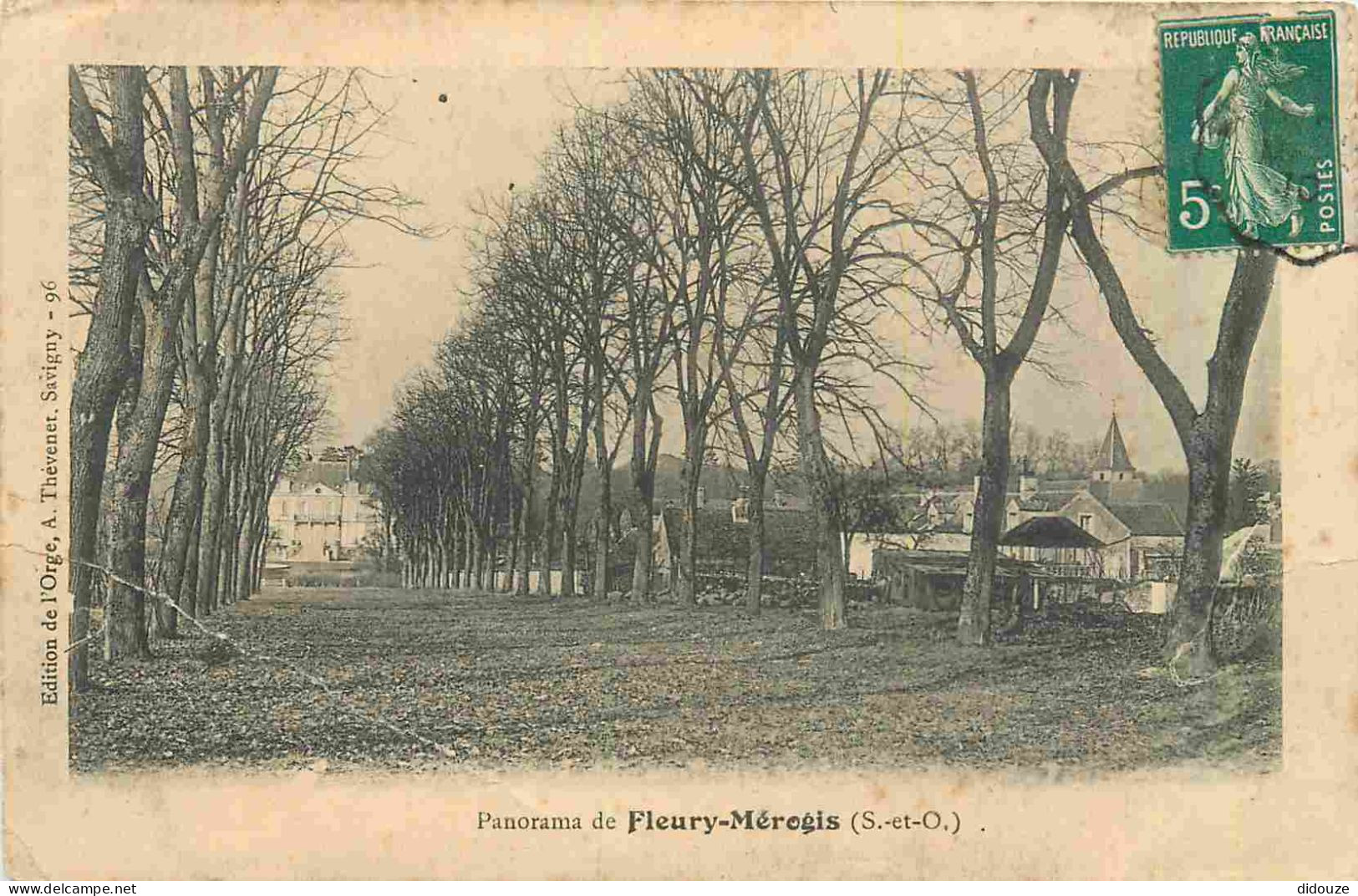Carte Postale Ancienne - 91 - Fleury Merogis - Panorama - CPA - Etat gros pli visible et carte qui se décolle - Voir Sca