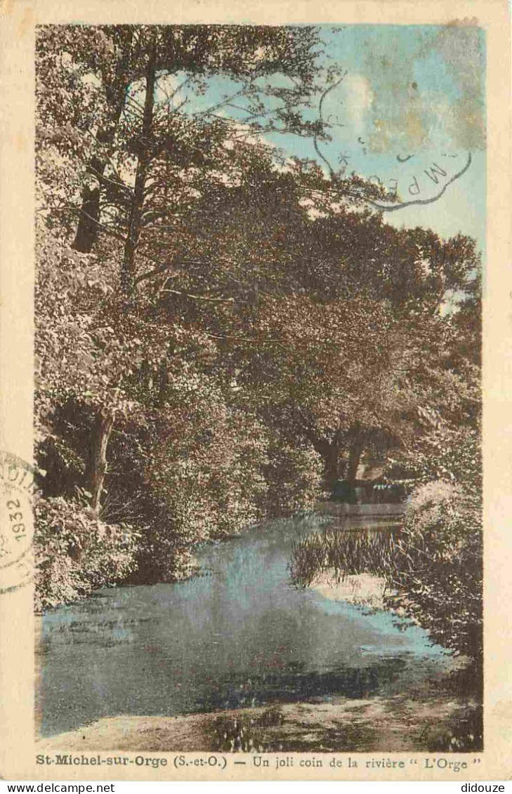 Carte Postale Ancienne - 91 - Saint Michel sur Orge - Un joli coin de la rivière L'Orge - CPA - Oblitération de 1932 - V
