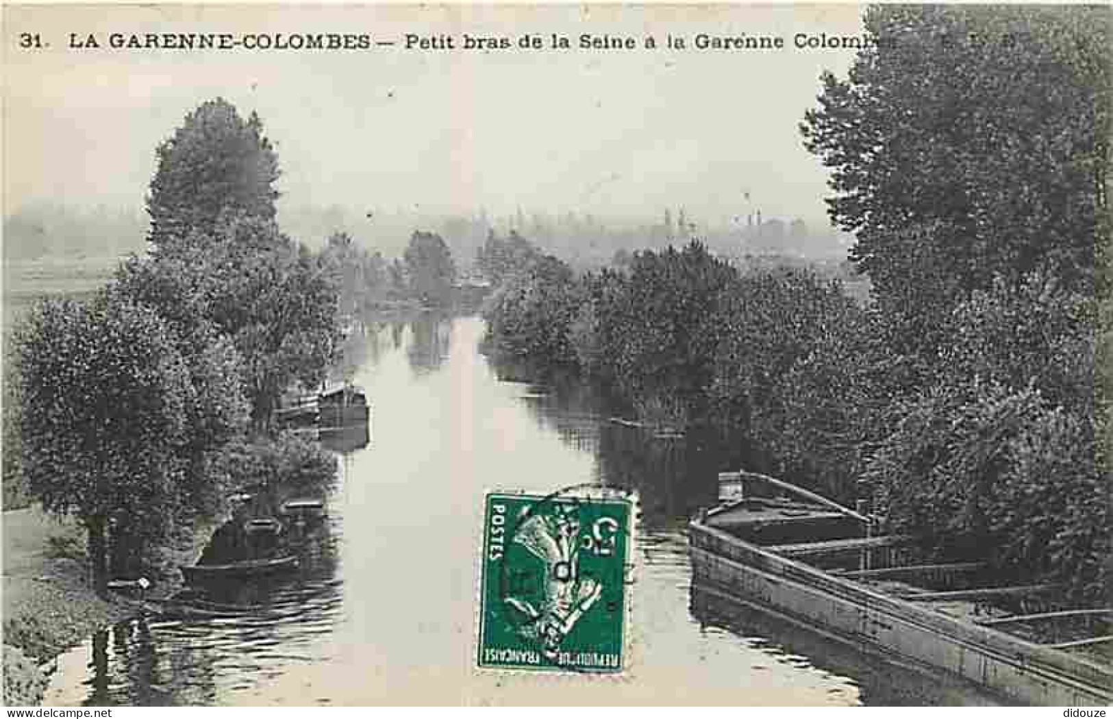 Carte Postale Ancienne - 92 - La Garenne-Colombes - Petit bras de la Seine à la Garenne Colombes - CPA - Voir Scans Rect