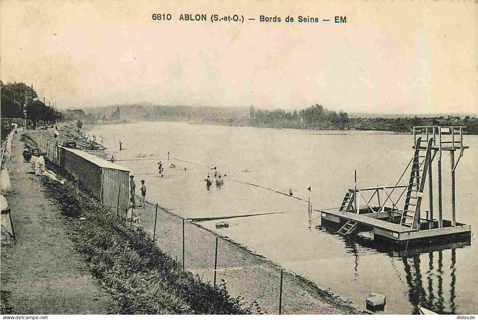 Carte Postale Ancienne - 94 - Ablon sur Seine - Bords de Seine - Animée - CPA - Voir Scans Recto-Verso - Poscard - Carta