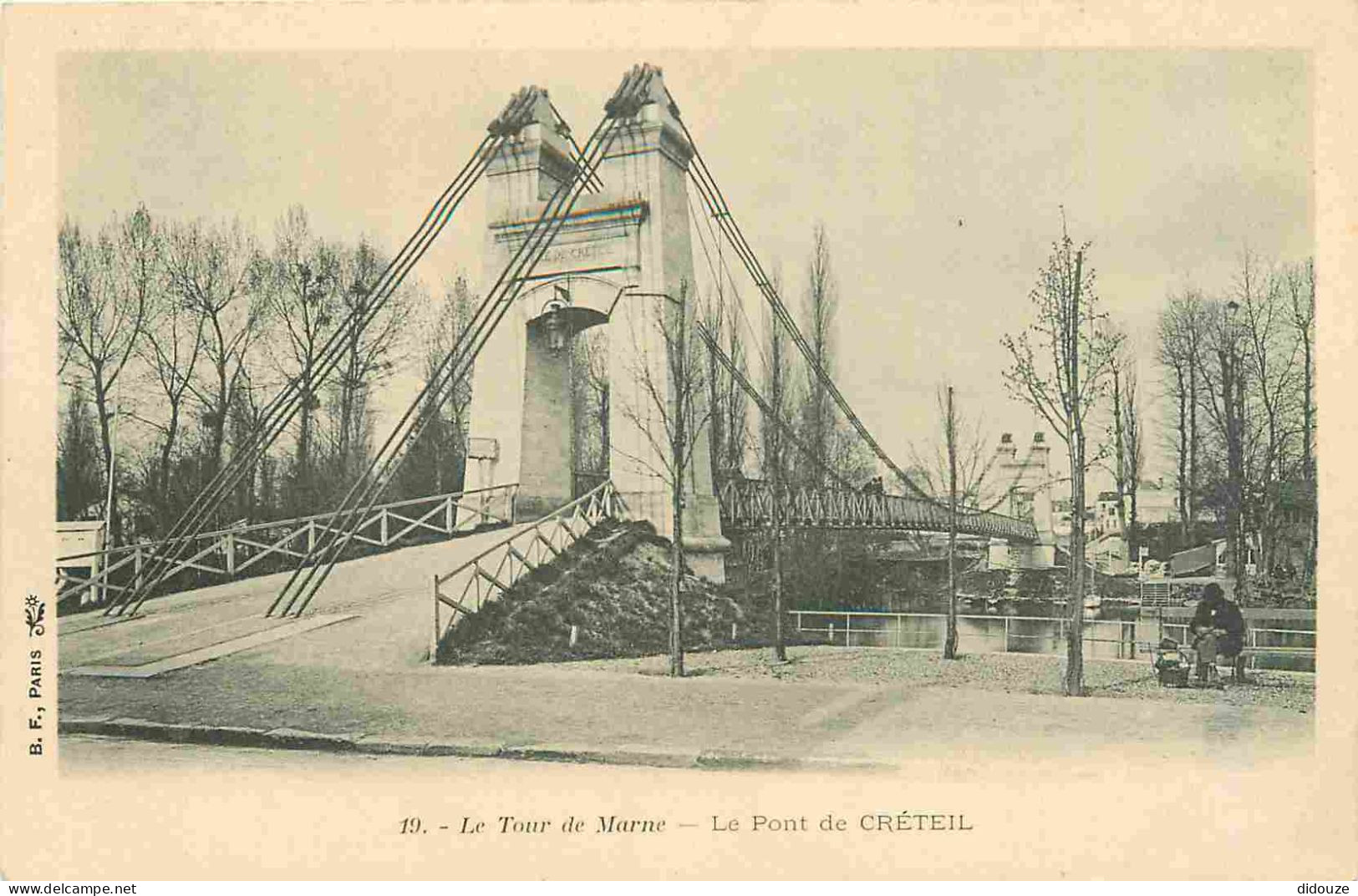 Carte Postale Ancienne - 94 - Creteil - Le Tour de Marne - Le Pont de Créteil - Animée - Précurseur - CPA - Voir Scans R