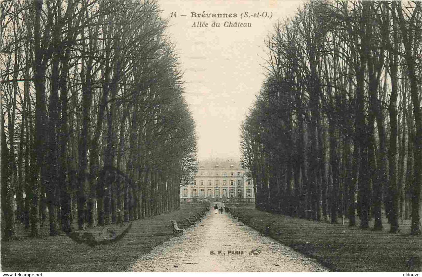 Carte Postale Ancienne - 94 - Limeil Brevannes - Brévannes - Allée du Château - CPA - Oblitération ronde de 1919 - Voir