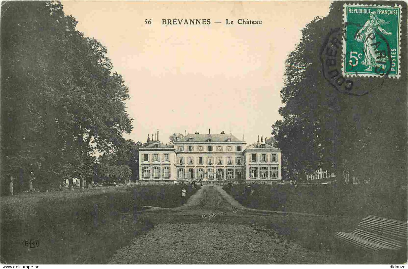 Carte Postale Ancienne - 94 - Limeil Brevannes - Brévannes - Le Château - CPA - Oblitération ronde - Voir Scans Recto-Ve
