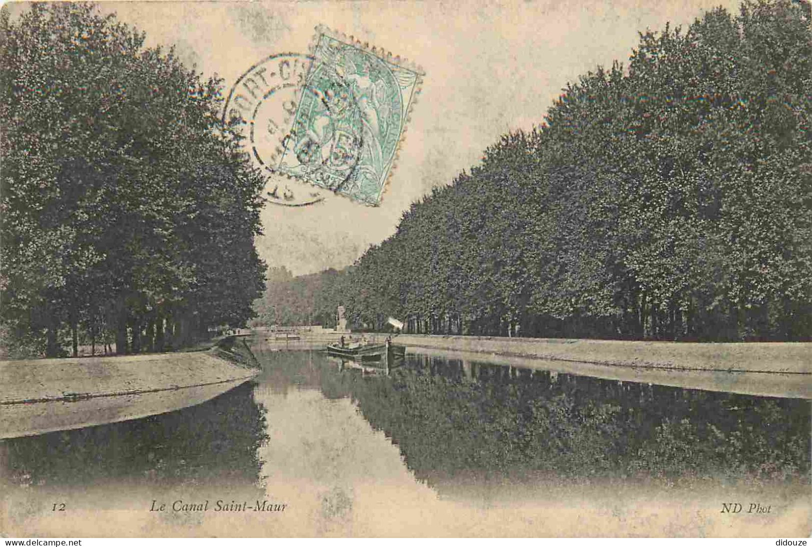 Carte Postale Ancienne - 94 - Saint Maur des Fosses - Canal Saint maur - CPA - Oblitération de 1905 - Voir Scans Recto-V