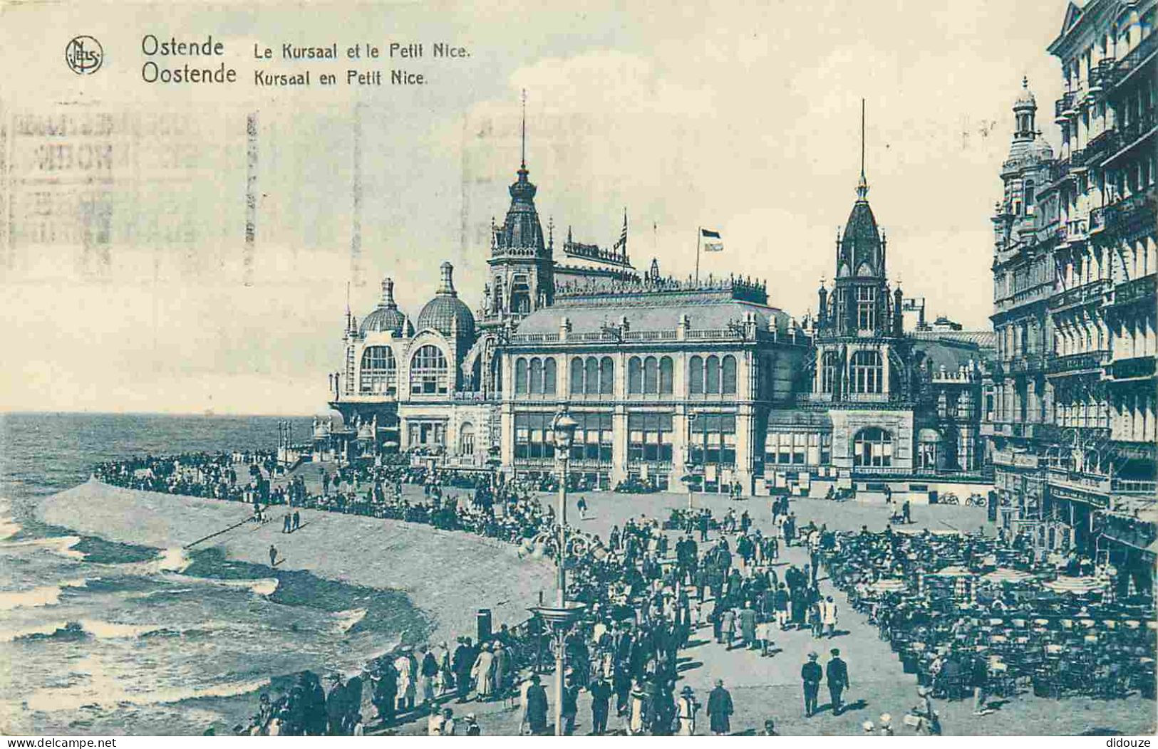 Carte Postale Ancienne - Belgique - Flandre-Orientale - Ostende - Le kursaal et le petit nice Kursaal en petit nice - An