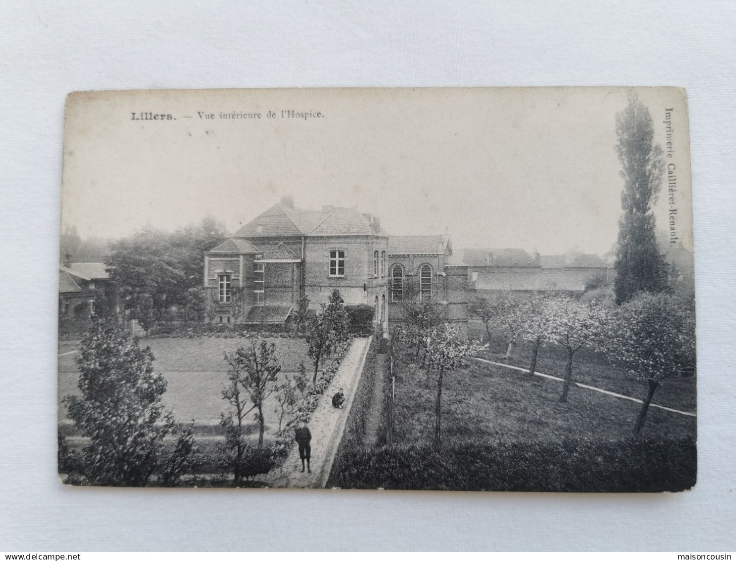 CARTE POSTALE ANCIENNE CPA POSTCARD POST CARD lillers vue intérieure de l hospice aire sur la lys