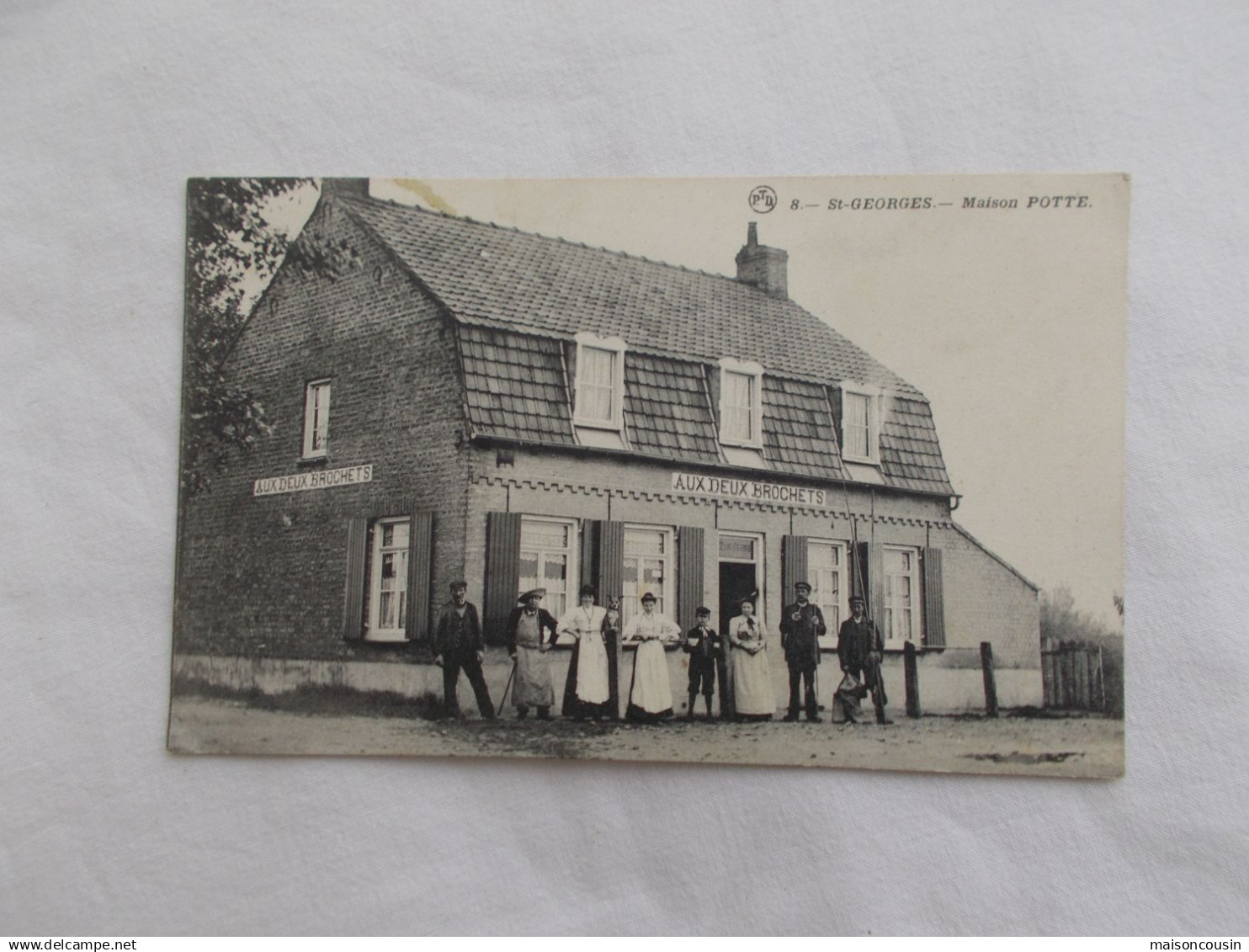 CARTE POSTALE ANCIENNE CPA POSTCARD POST CARD ST GEORGES LE PARCQ HESDIN AUX DEUX BROCHETS MAISON POTTE