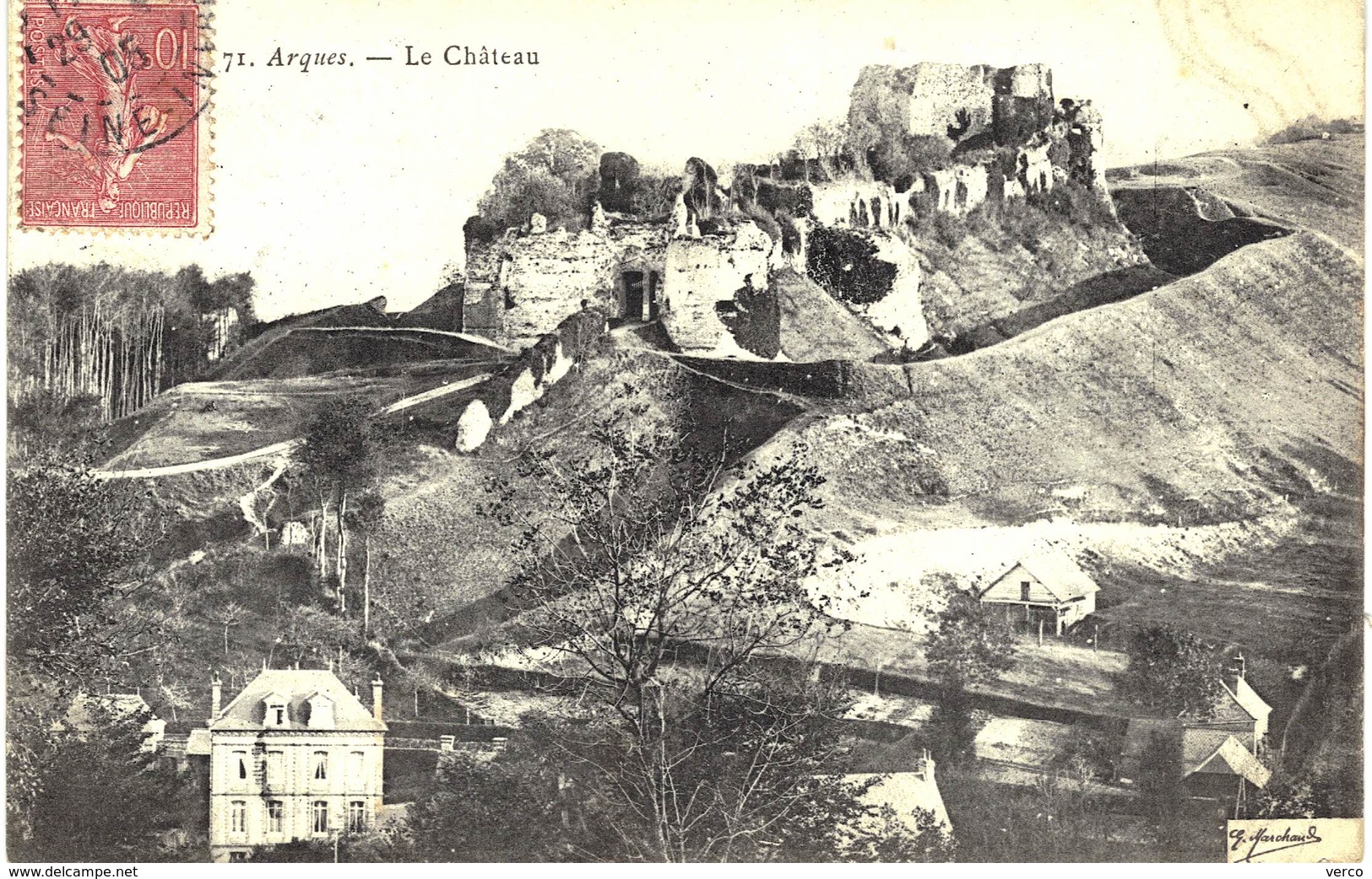 Carte POSTALE Ancienne de ARQUES - Chateau