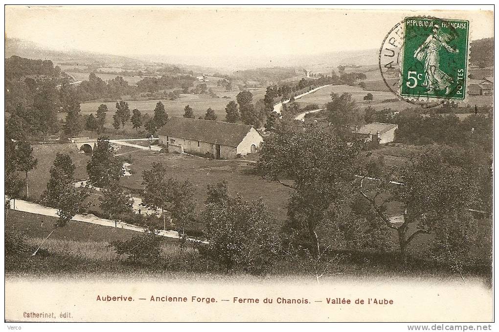 Carte Postale Ancienne de AUBERIVE-Ancienne Forge