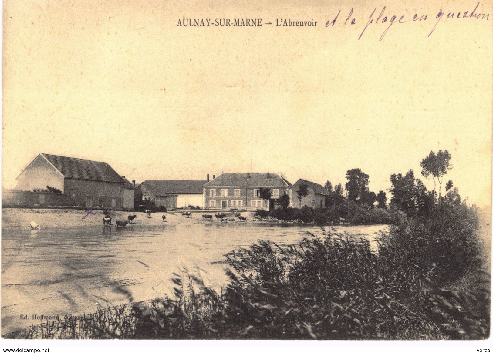 Carte postale ancienne de AULNAY sur MARNE