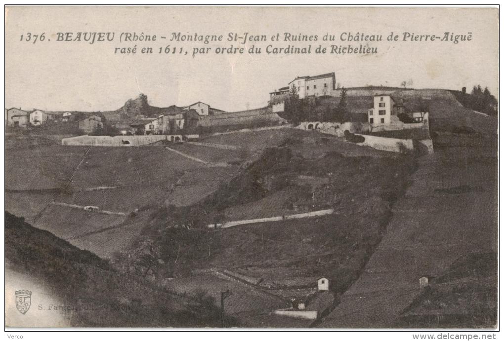 Carte Postale Ancienne de BEAUJEU