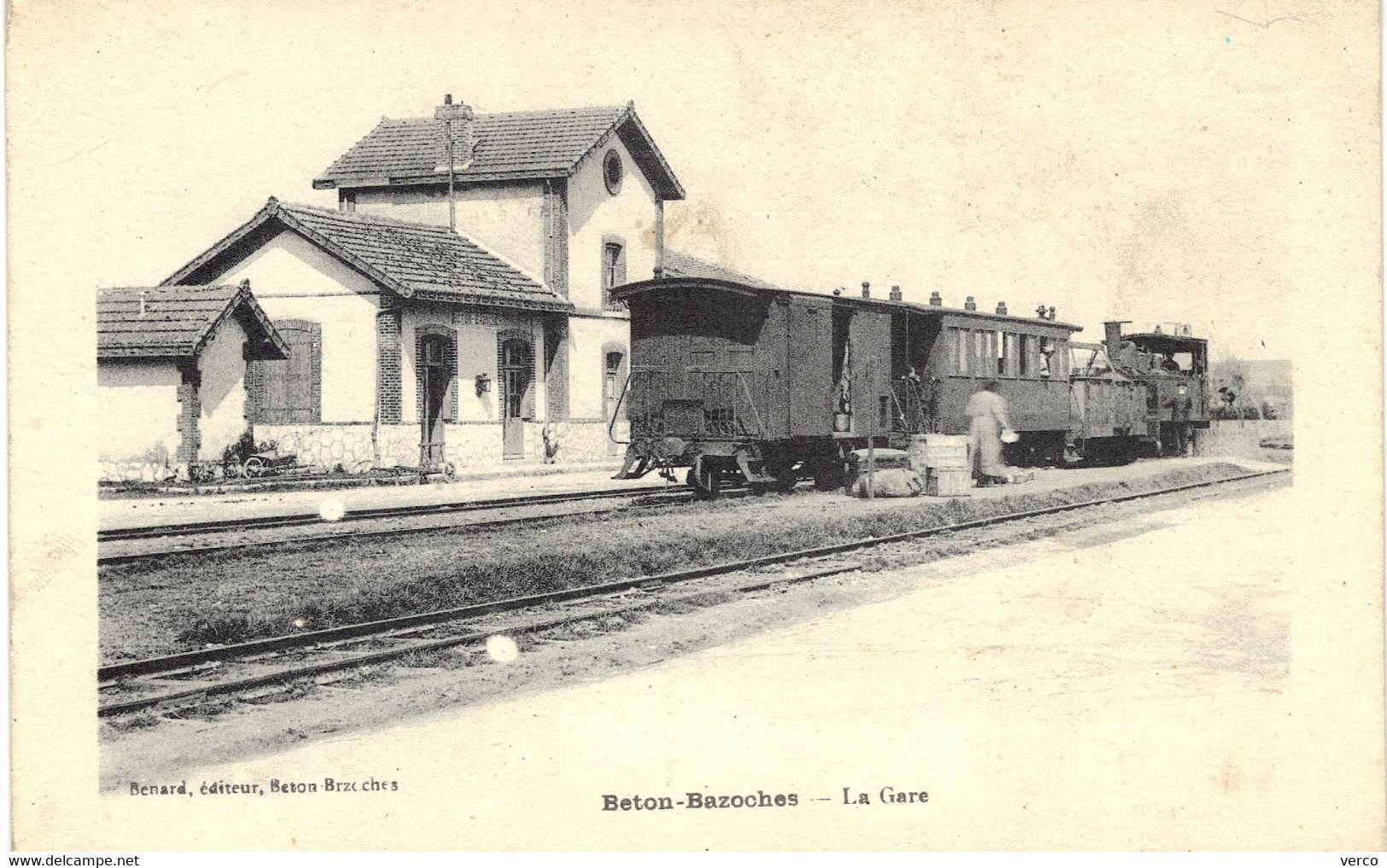 Carte POSTALE  Ancienne  de  BETON - BAZOCHES - La Gare