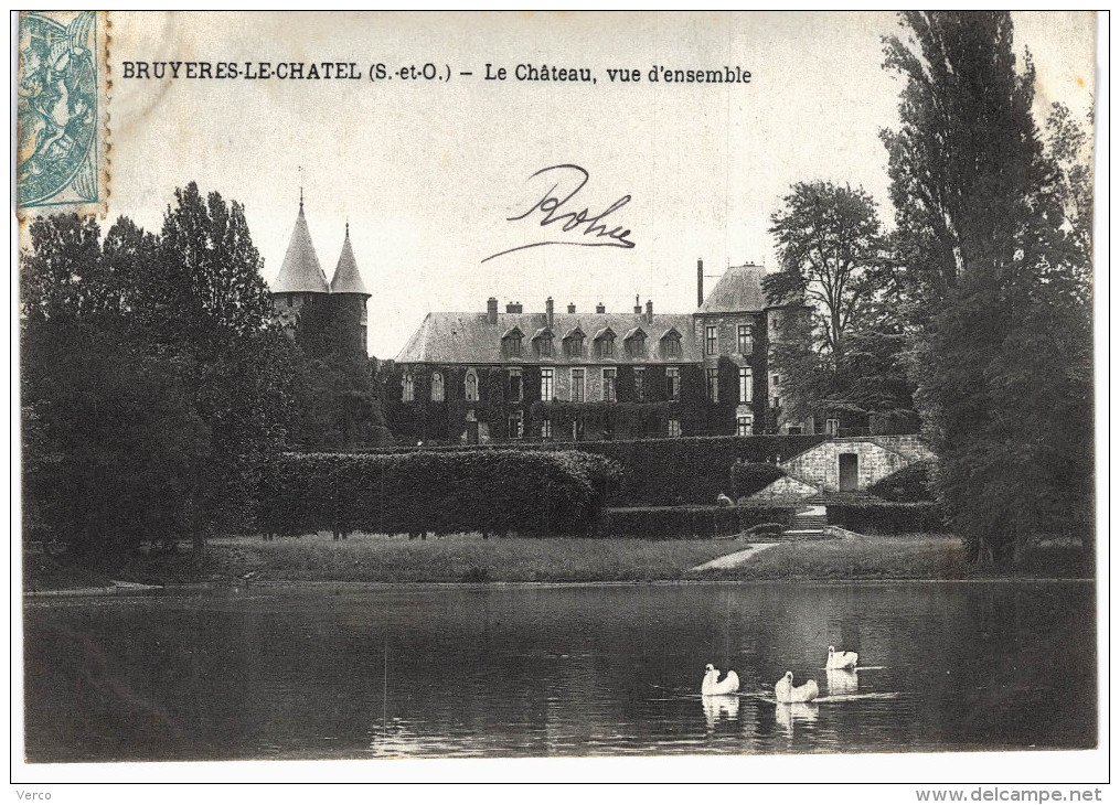 Carte Postale Ancienne de BRUYERES le CHATEL