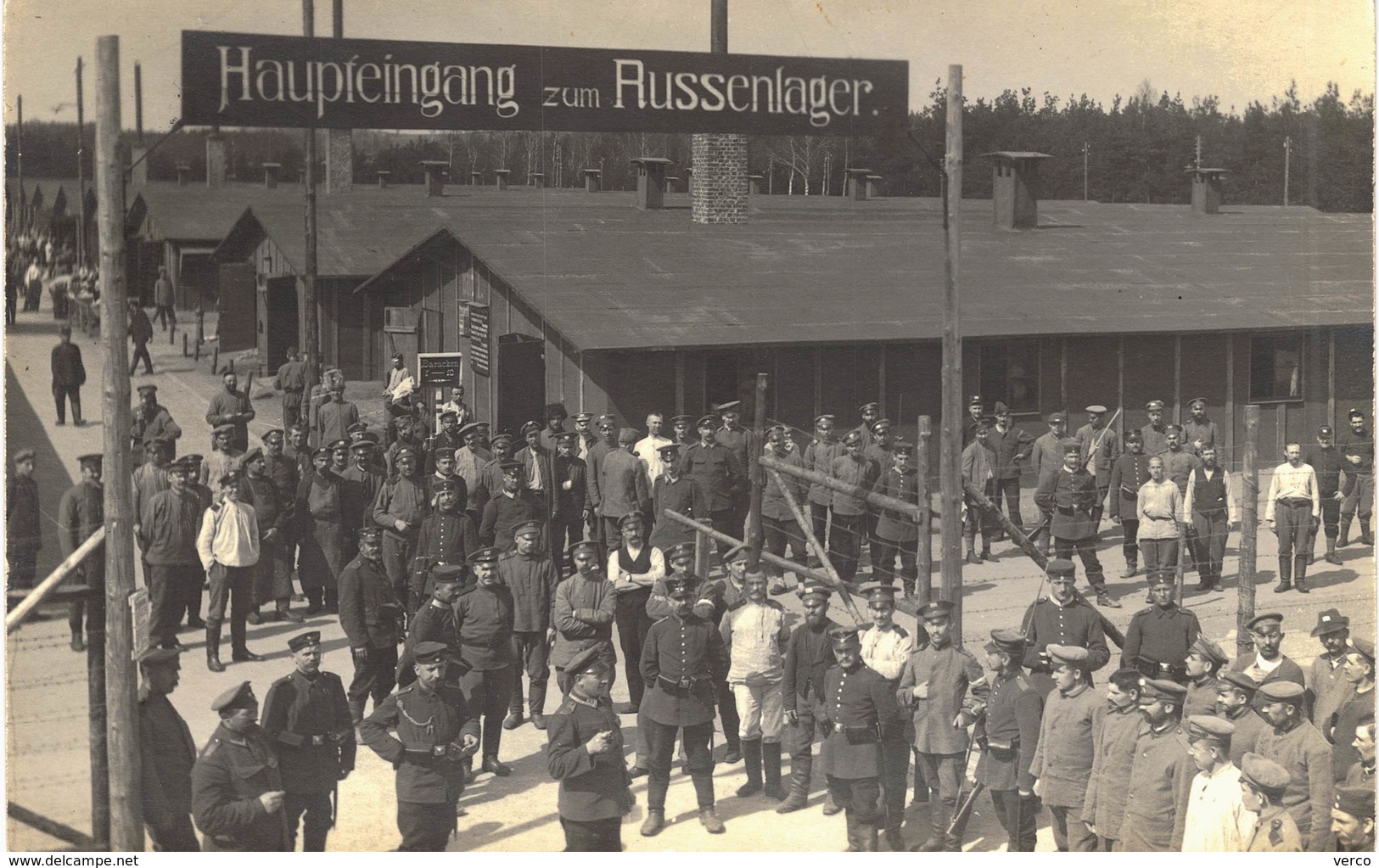 Carte  postale ancienne de CAMP de KÖNIGSBRÜCK - PHOTO CARTE -