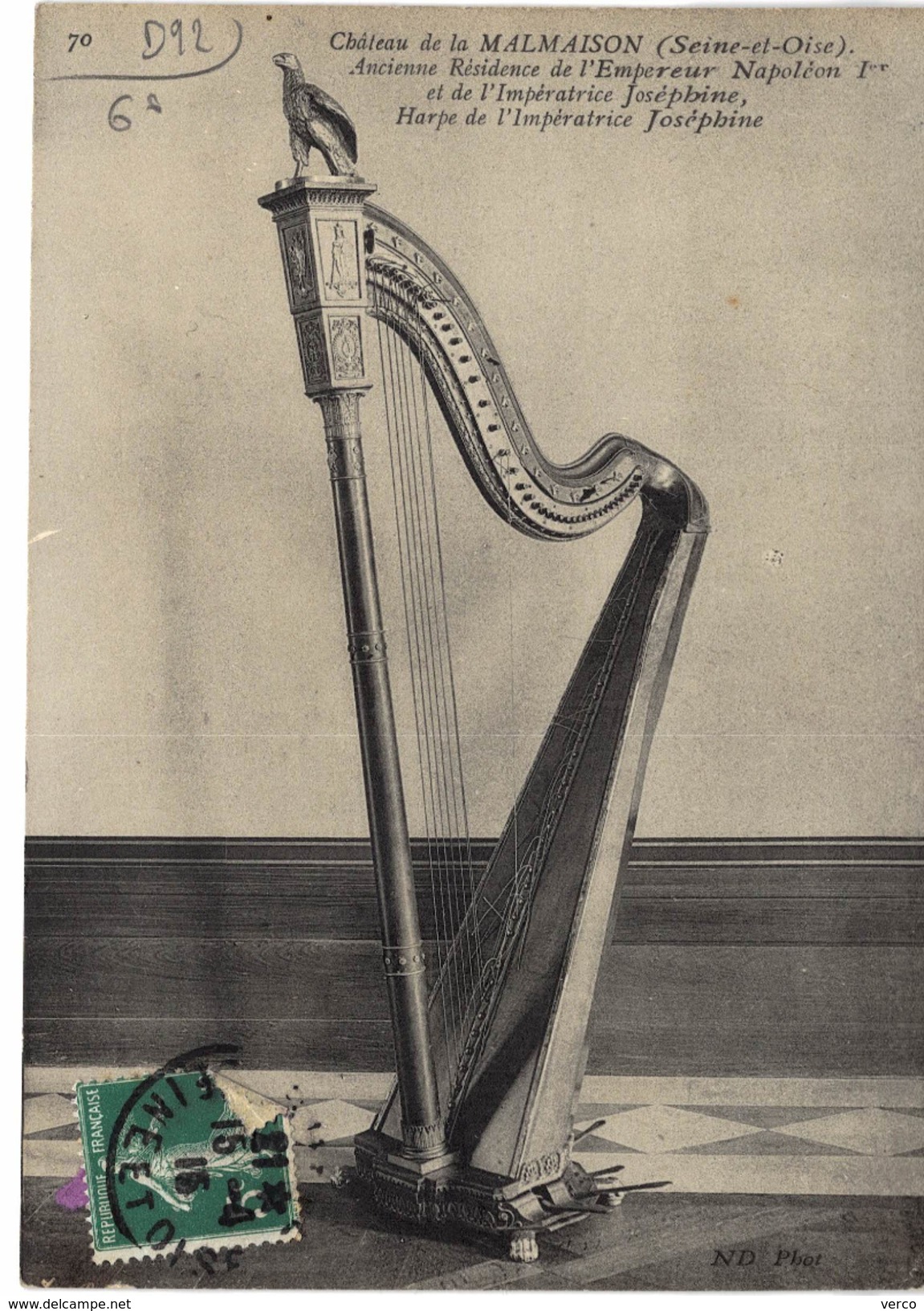 Carte postale ancienne de CHATEAU de la MALMAISON