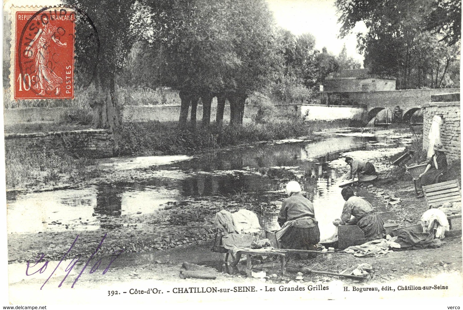 Carte POSTALE Ancienne  de  CHATILLON sur SEINE - Les grandes grilles