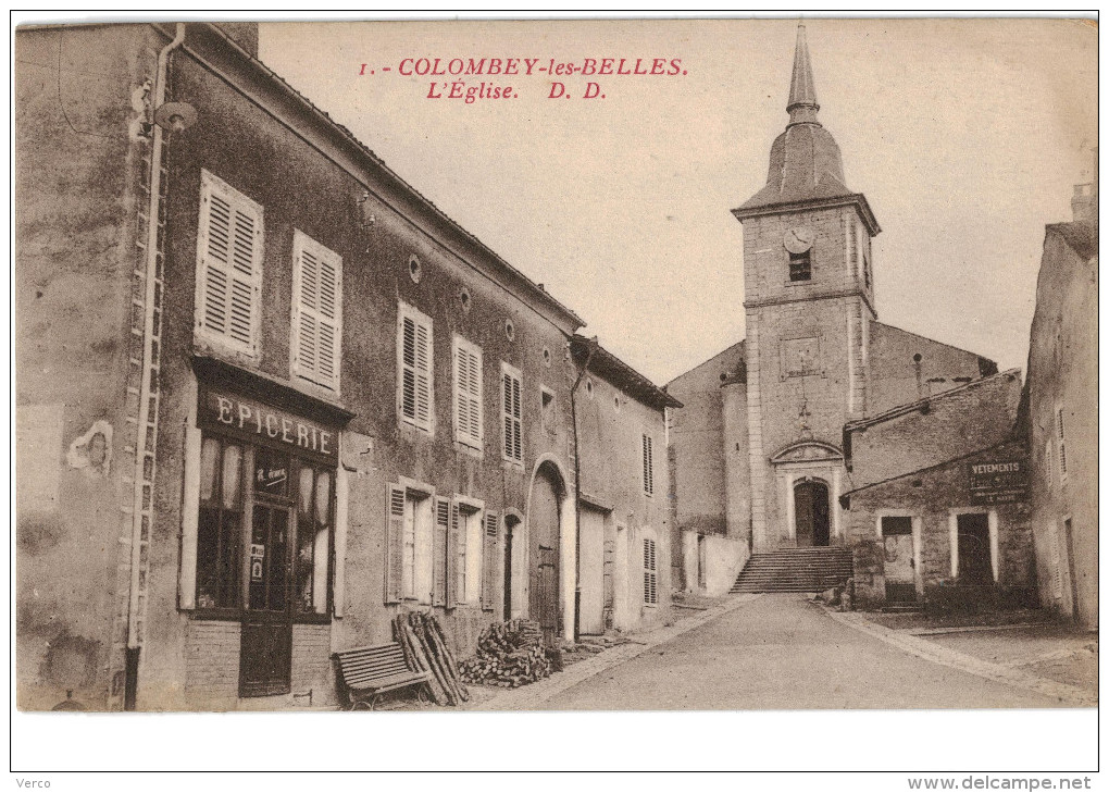 Carte Postale Ancienne de COLOMBEY LES BELLES