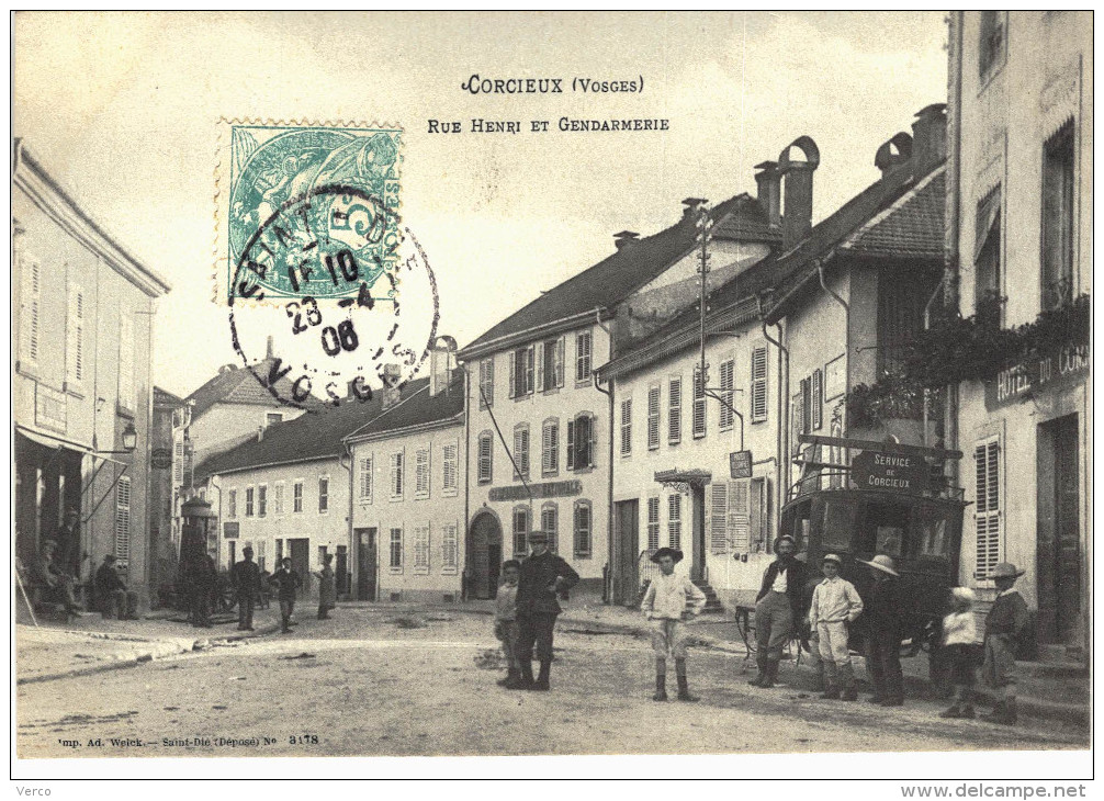 Carte Postale Ancienne de CORCIEUX