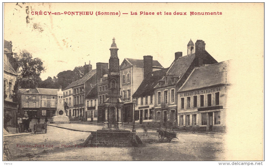 Carte Postale Ancienne de CRECY en PONTHIEU