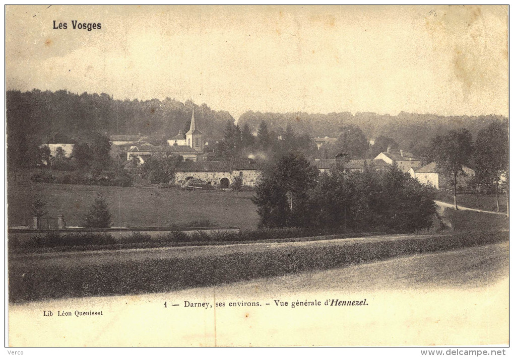 Carte Postale Ancienne de DARNEY