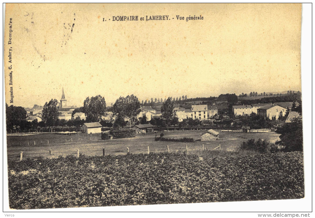Carte Postale Ancienne de DOMPAIRE