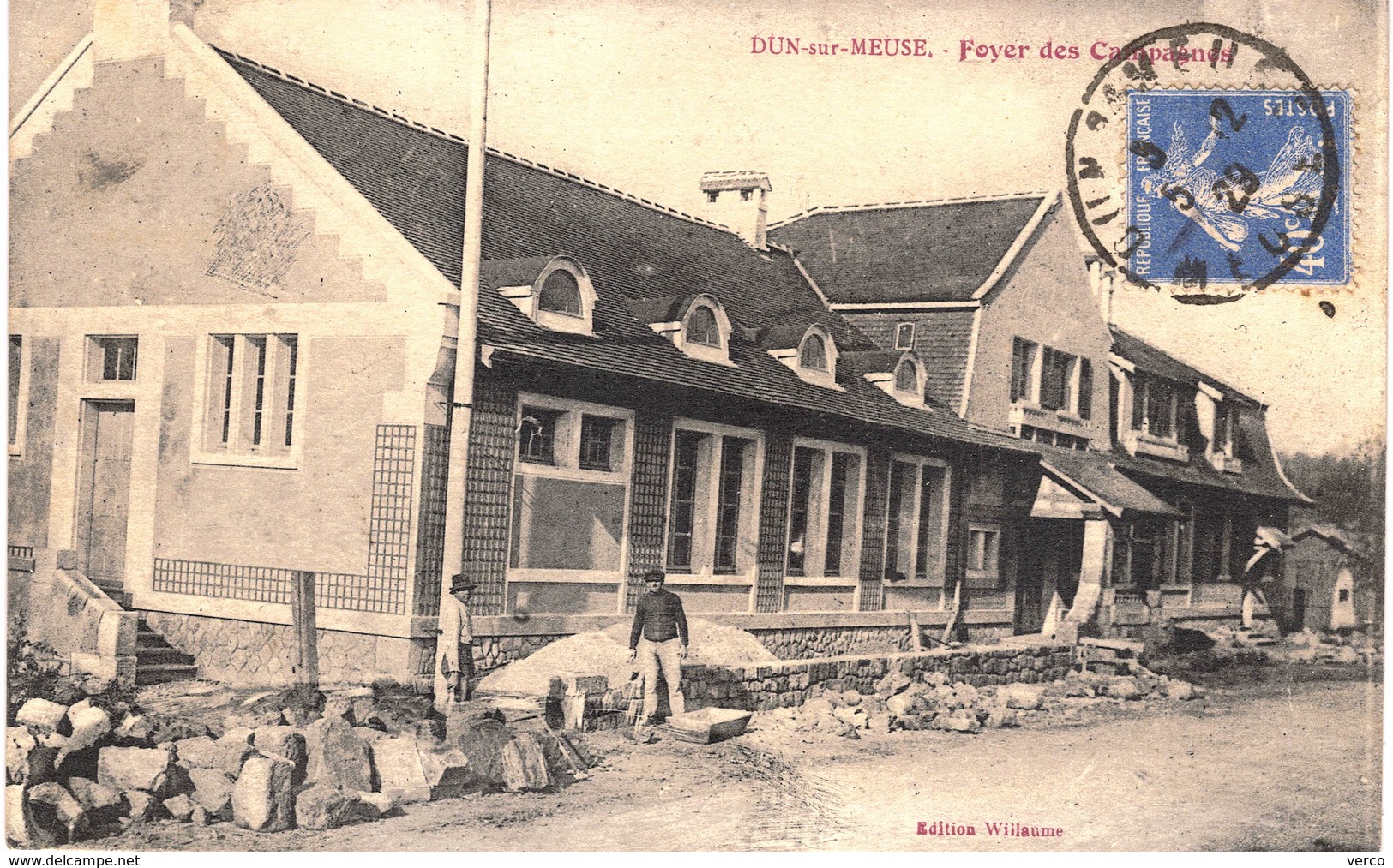 Carte postale ancienne de  DUN sur MEUSE - Foyer des Campagnes