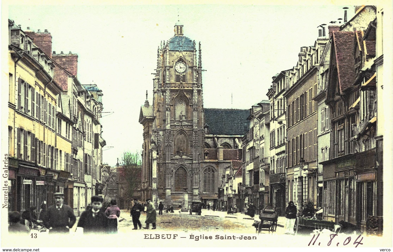 CARTE POSTALE Ancienne  de ELBEUF -   Eglise St Jean