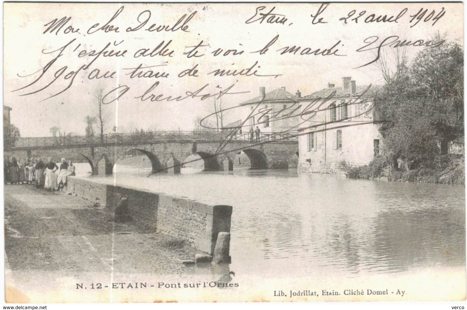 Carte Postale Ancienne de ETAIN-Pont sur l'Ornes-